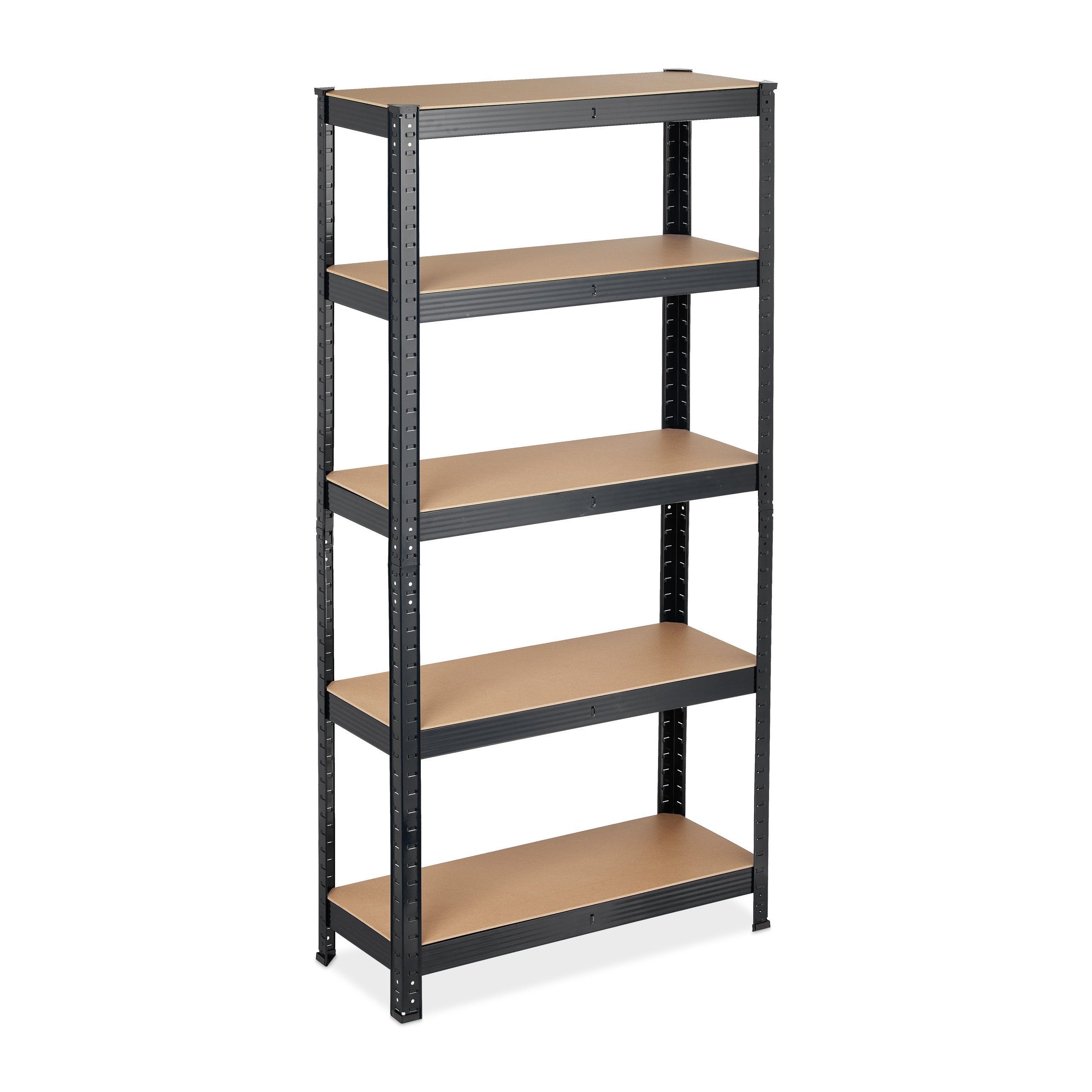relaxdays Schwerlastregal Schwarzes Schwerlastregal 875 kg günstig online kaufen