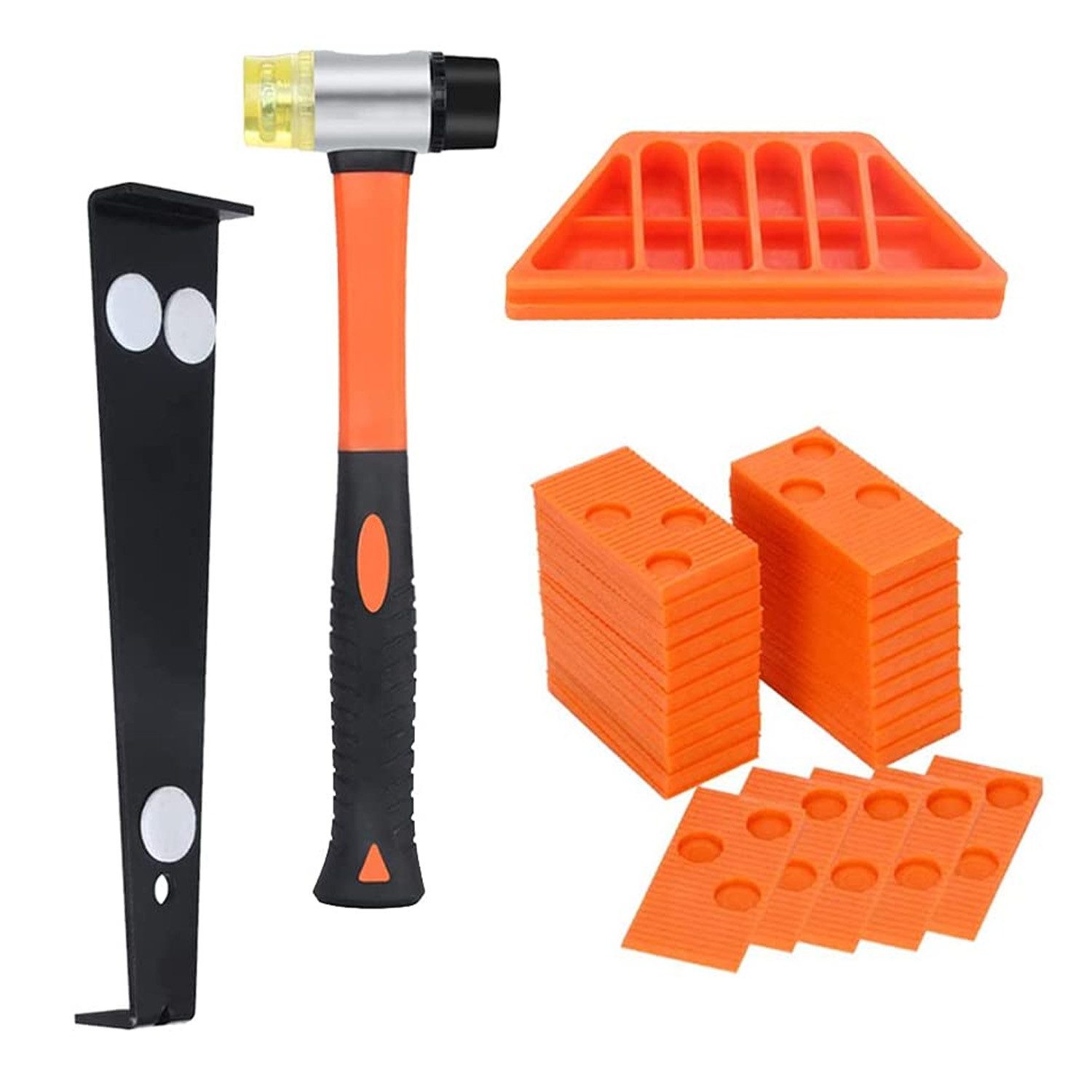 TUWENA Verlegeset Bodenbelag-Set, Laminat Holz Bodenbelag, Montageset, Universalwerkzeug für Laminate