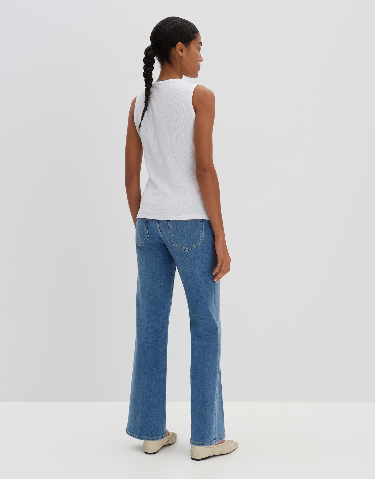 someday Tanktop Geripptes Top KLEANNE Slim aus BCI Cotton Mix