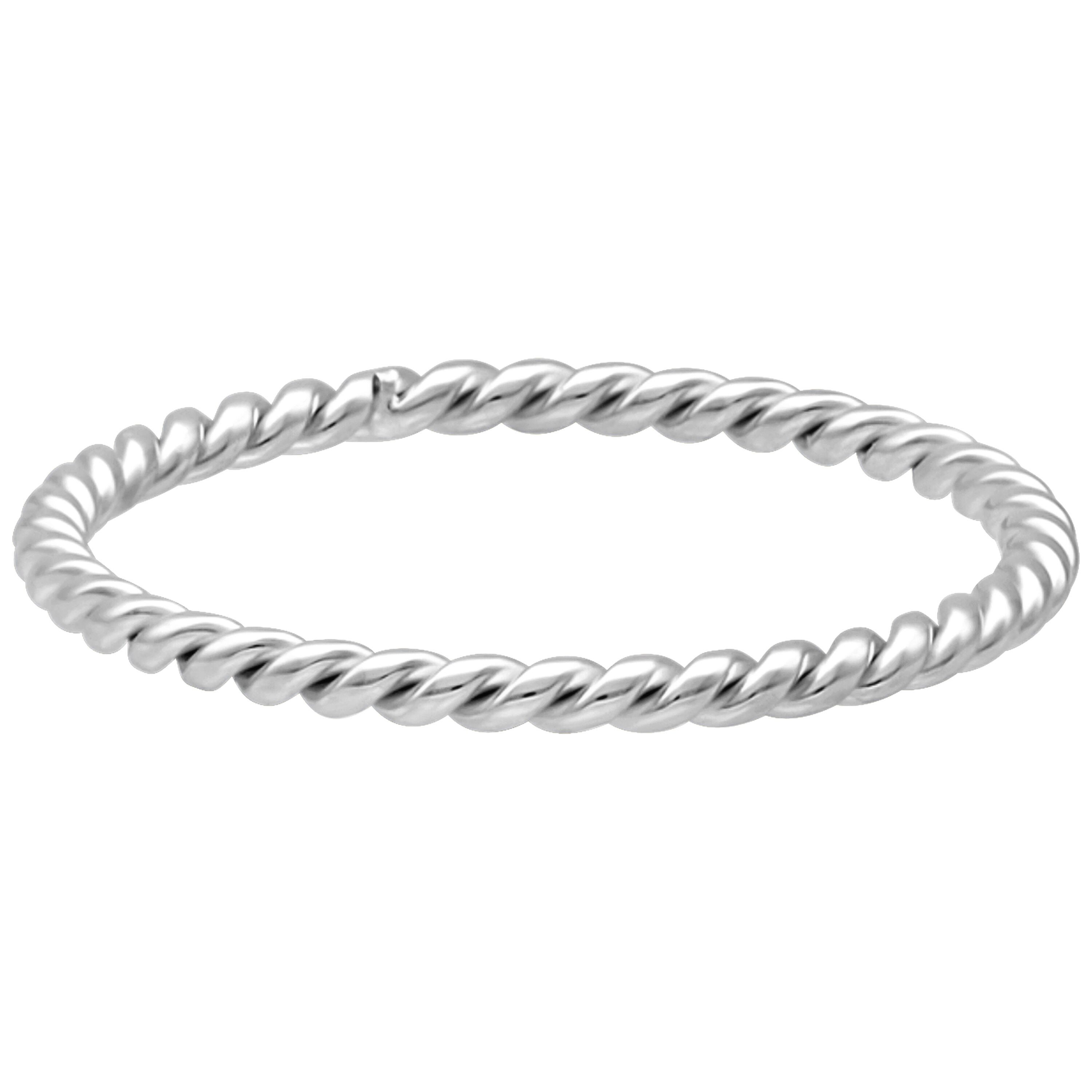 Wildcat Fingerring Twisted Ring - Silber, 21,0 mm, Chirurgenstahl 316L - wasserfest, langlebig, hautverträglich