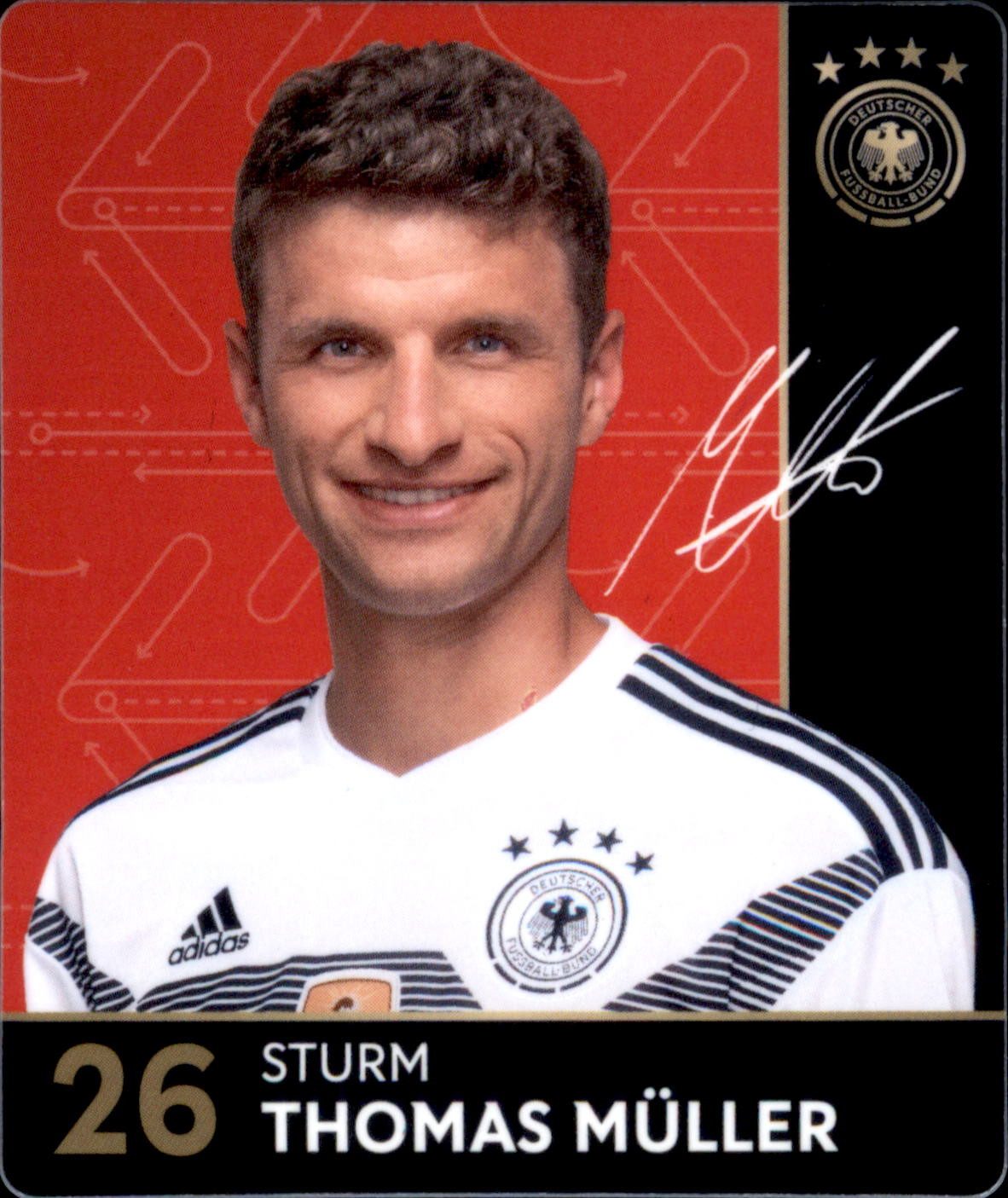 REWE Sammelkarte 26 - Thomas Müller - REWE WM18 Sammelkarte