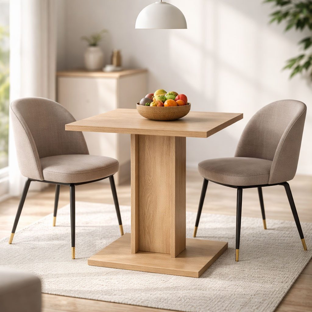 OTTO home Esstisch Square Säulentisch, Küchentisch, Bistrotisch, Kompakt-Esstisch, Quadratischer Esstisch; verschiedene Farben erhältlich; Breite: 70 cm