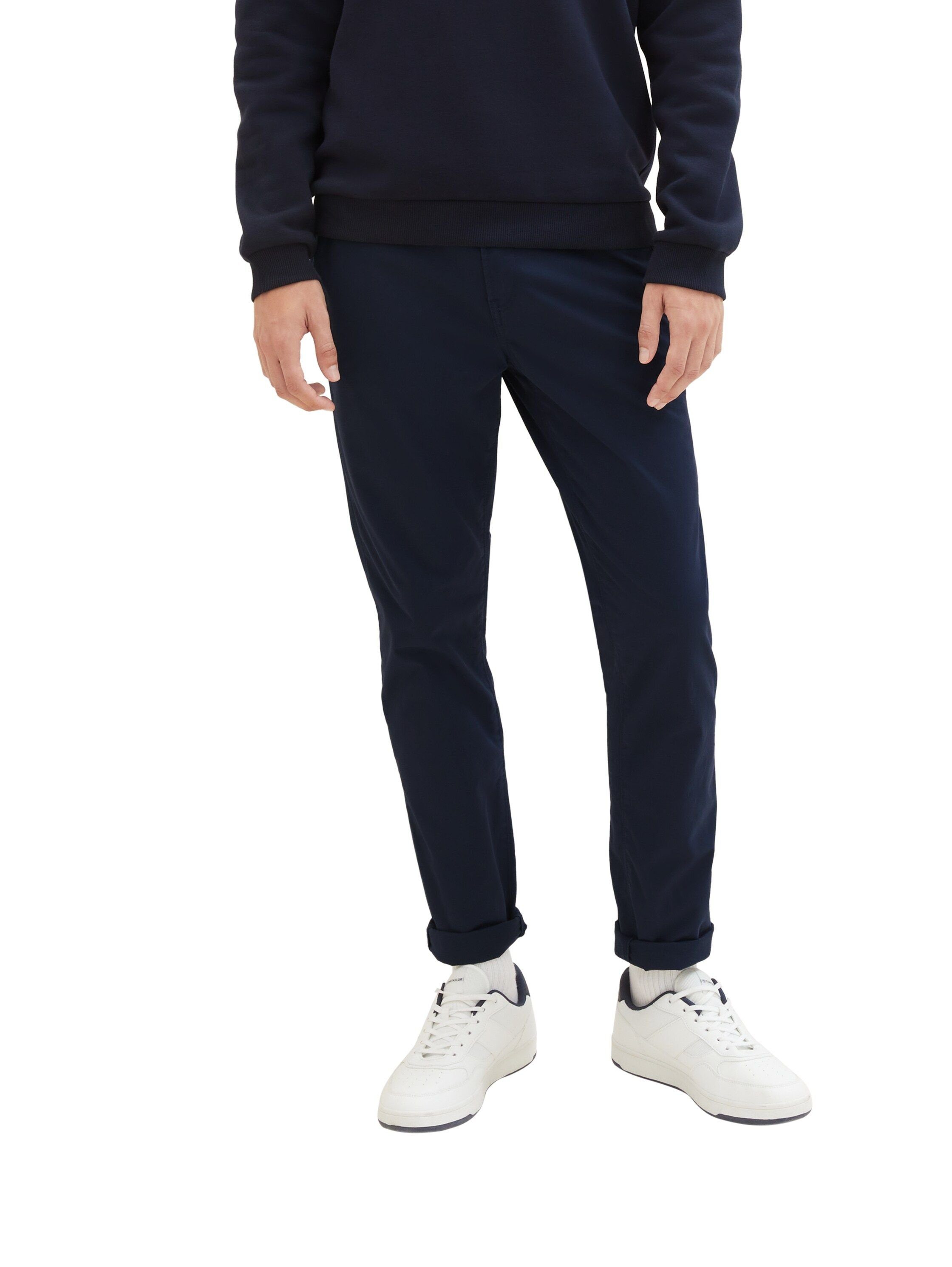 TOM TAILOR Denim Chinohose, (mit Gürtel), leicht vorgewaschen günstig online kaufen