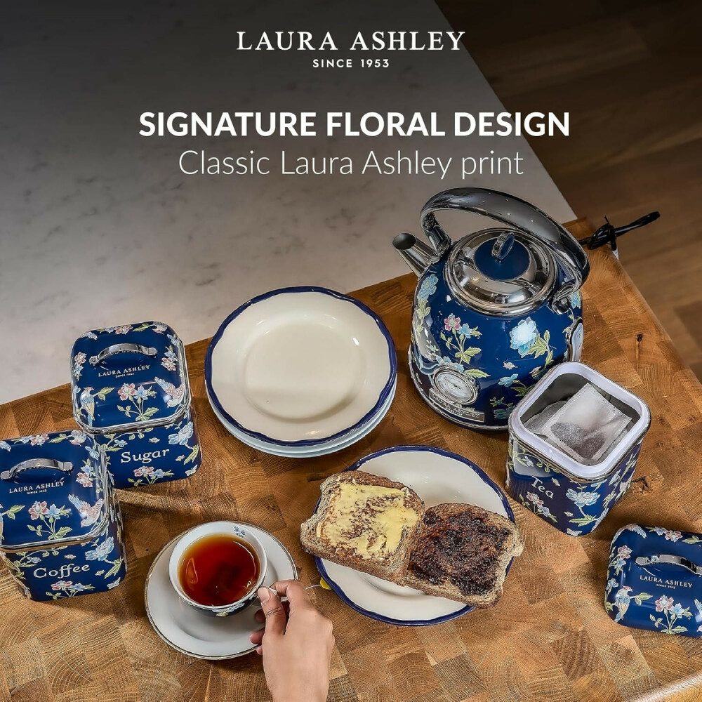 VQ Zuckerstreuer VQ Laura Ashley Tee-, Kaffee- und Zucker Vorratsdosen 3er Set mit Elve, (1-tlg)