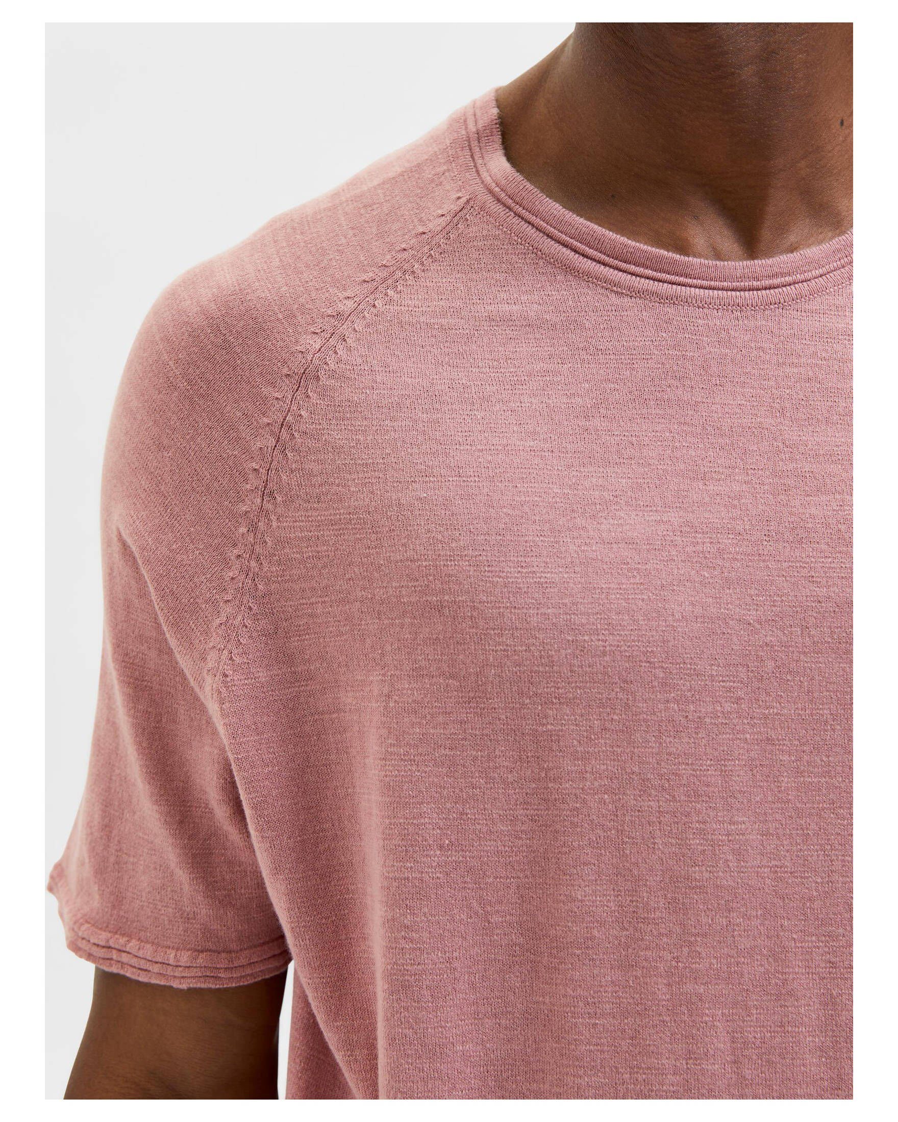 HOMME SLHSUNNY SELECTED (70) (1-tlg) T-Shirt Herren T-Shirt rose