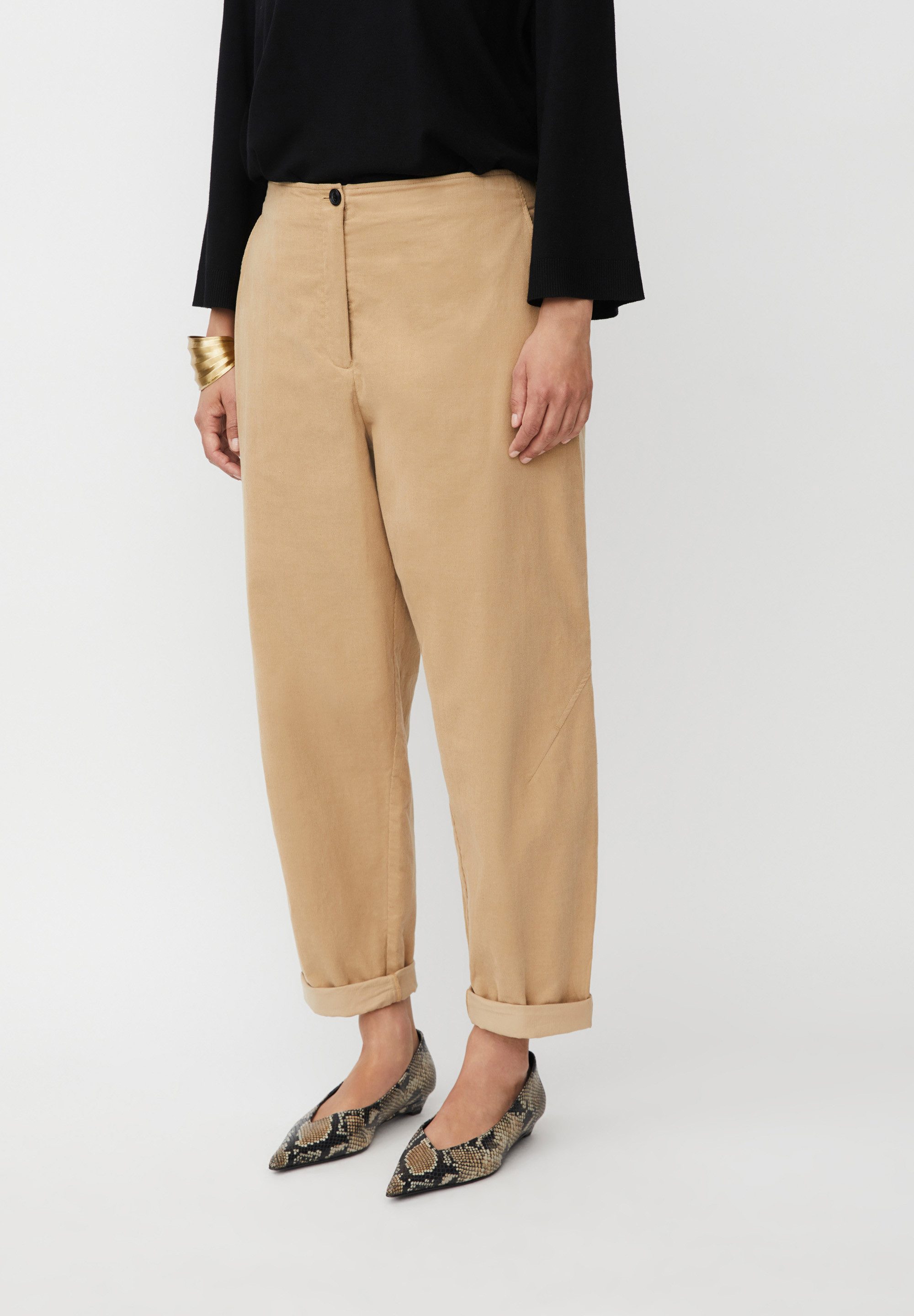 Masai Stoffhose MaParastoo Luftige Weite, feiner Griff, dezentes Design