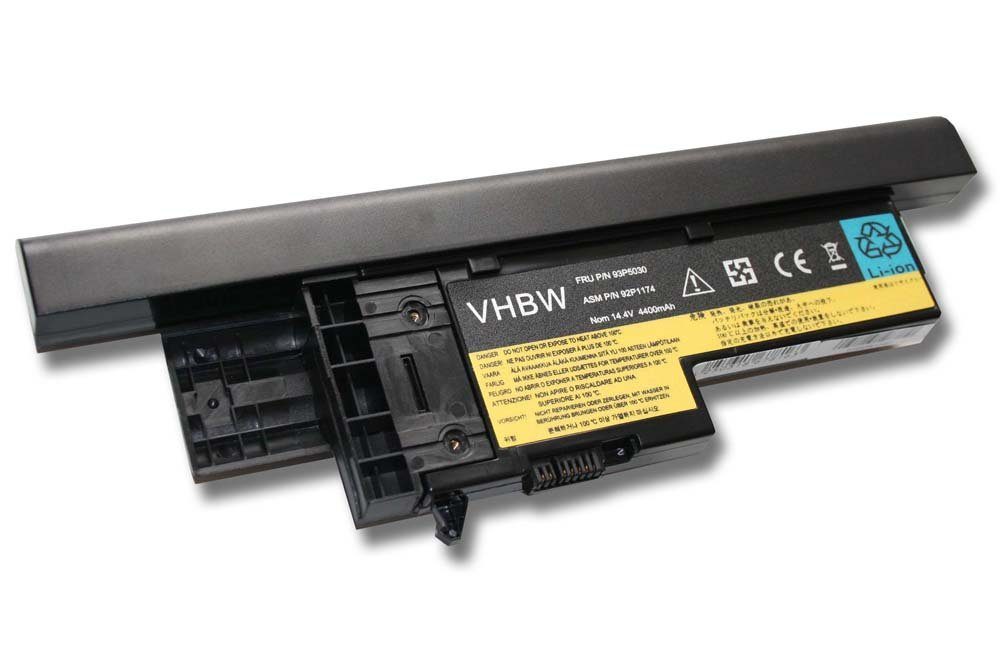 vhbw passend für Lenovo ThinkPad X60s 1705, X60s 1706, X60s 1707, X60s Laptop-Akku 4400 mAh