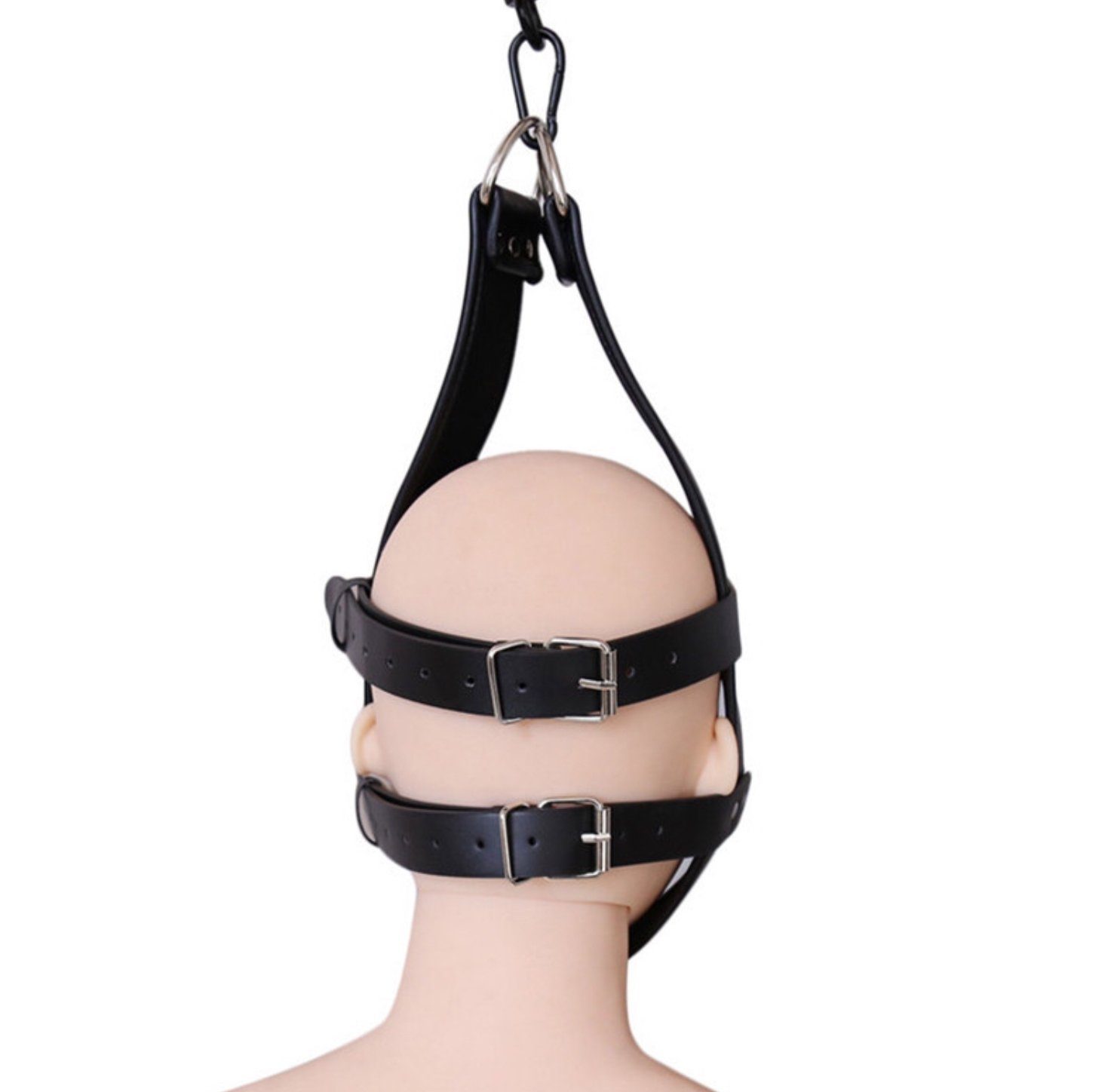 Bondage zum und aus Sandritas Kunstleder Metall aufhängen Kopffessel Erotik-Maske BDSM