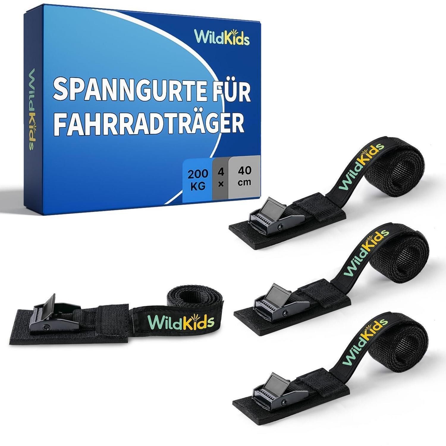 LuxusKollektion Spanngurt Spanngurt Fahrradträger 4x40cm 200kg (4-St)