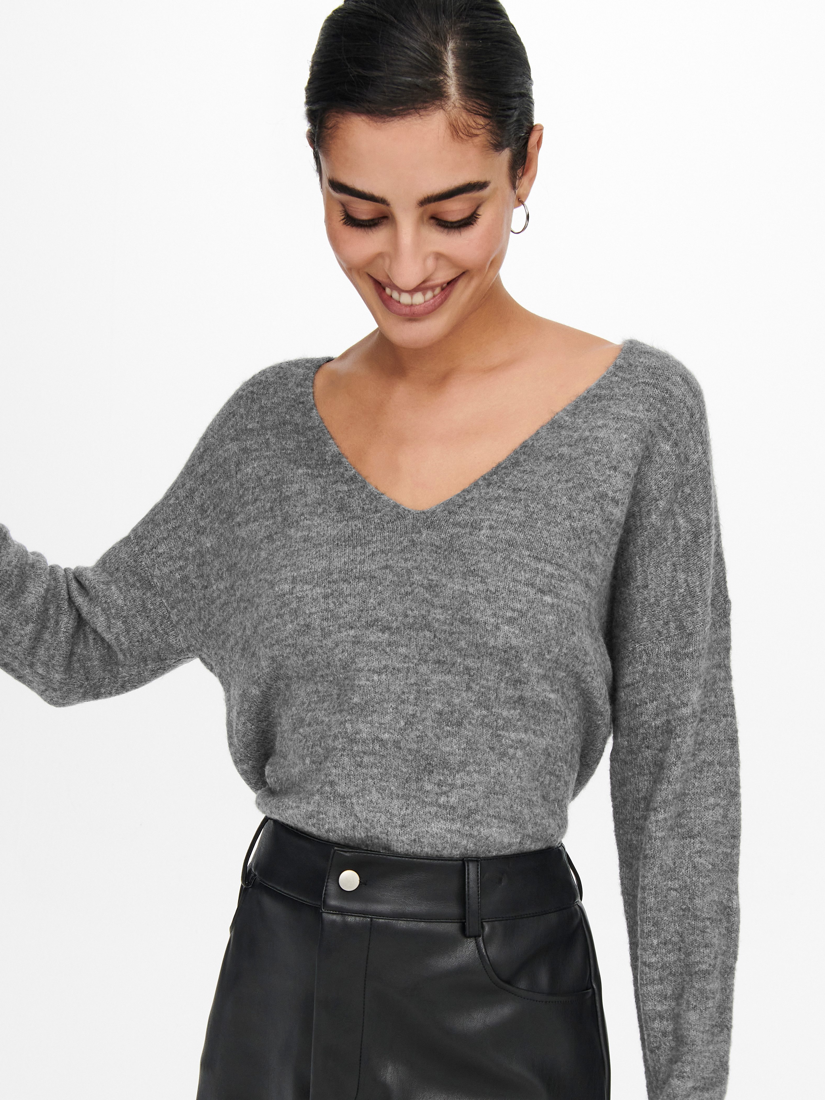 JDY V-Ausschnitt-Pullover JDYELANORA L/S V-NECK PULLO. günstig online kaufen