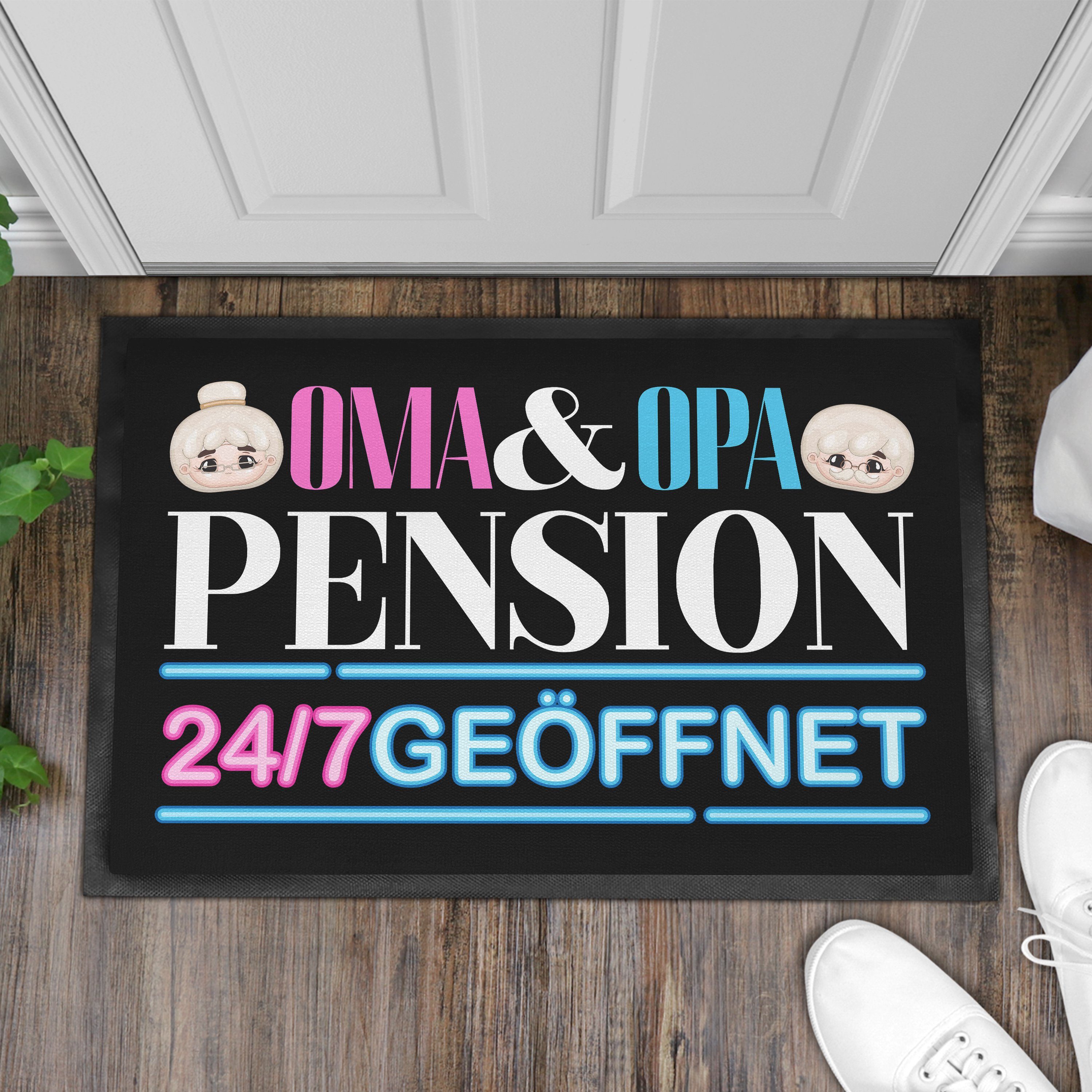 Spruch Oma Trendation Fußmatte Lustiger Pension Fußmatte Fußabtreter Opa und Geschenk Gesc,