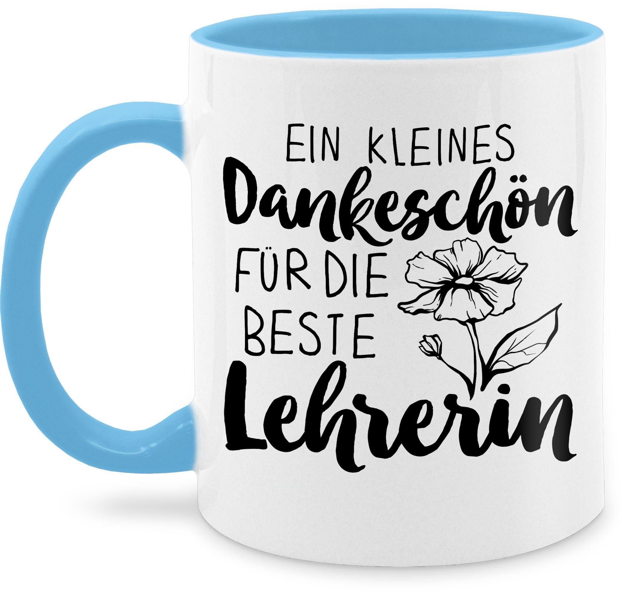 Shirtracer Tasse Ein kleines Dankeschön für die beste Lehrerin, Keramik