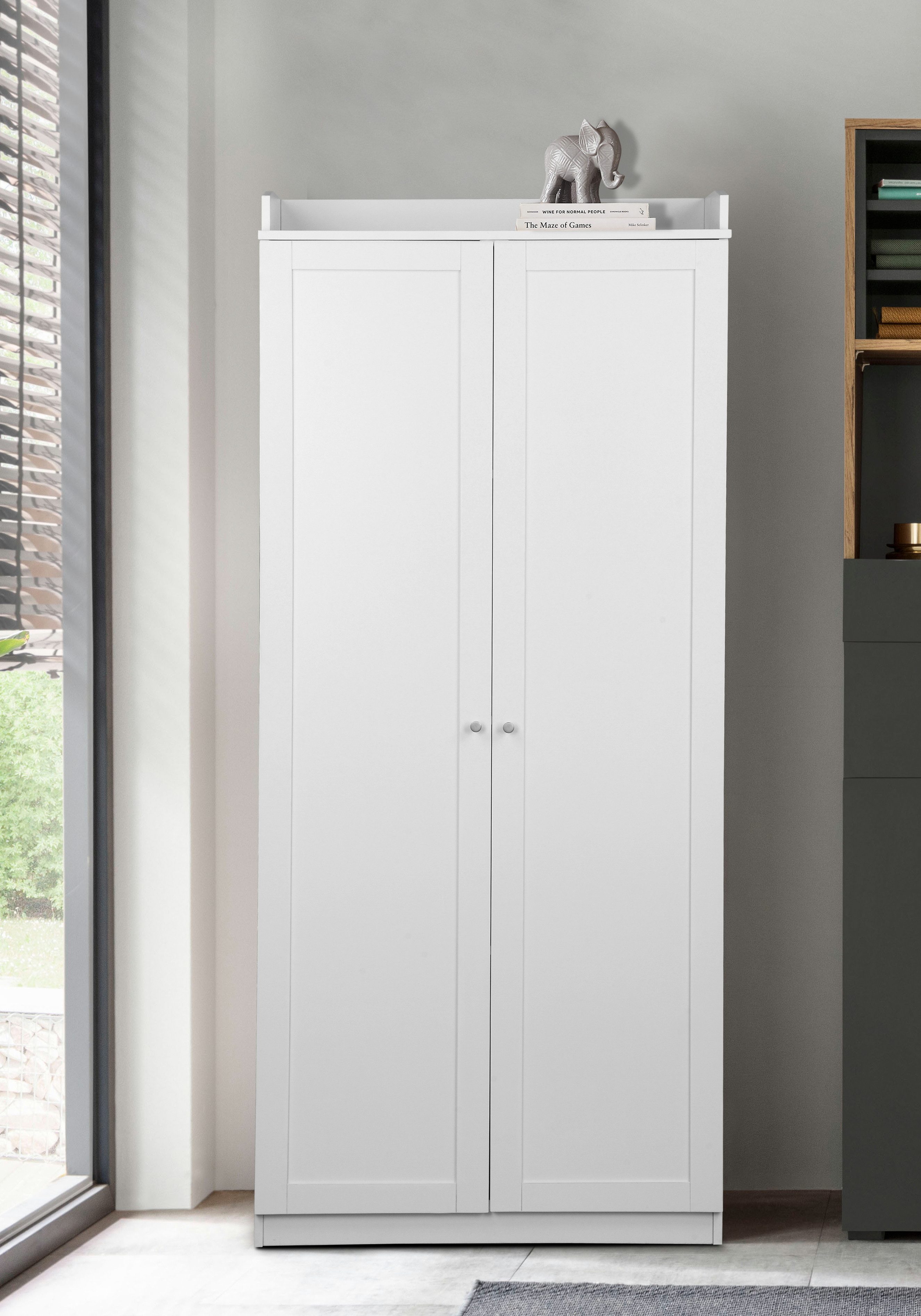 OTTO home Aktenschrank Aalborg (im Landhausstil) 4 Fächer mit Ordnerhöhe, umrandete Ablagefläche, Höhe 180 cm – Bild 2 von 5