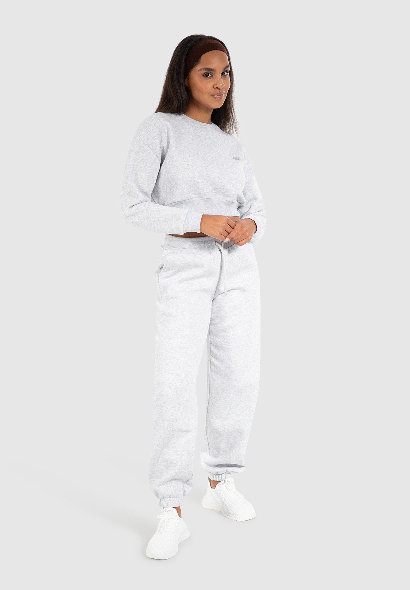 Smilodox Sweatshirt Amelia, Oversize Crop Pullover günstig online kaufen