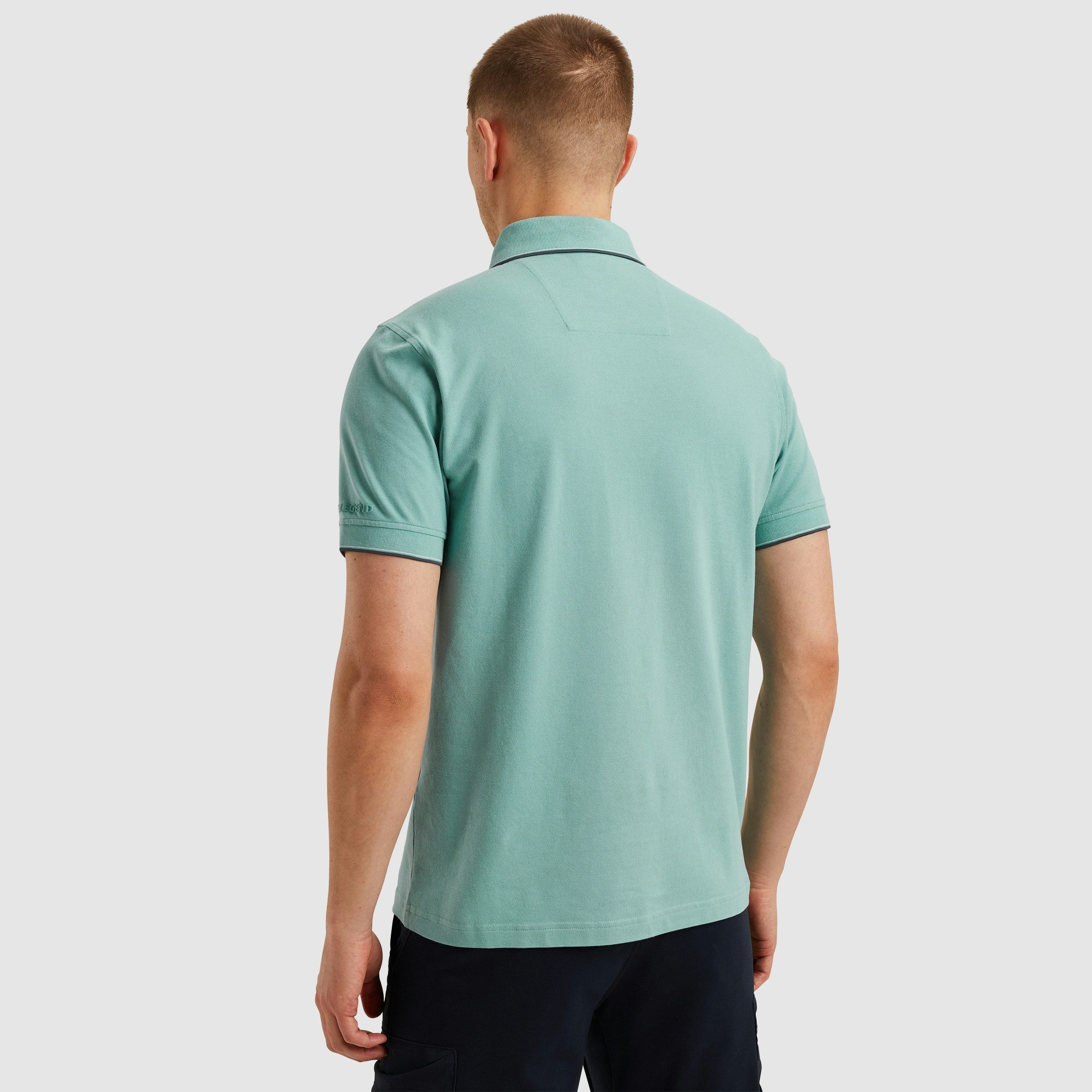 PME LEGEND Poloshirt Short sleeve polo stretch pique package mit Schriftzug