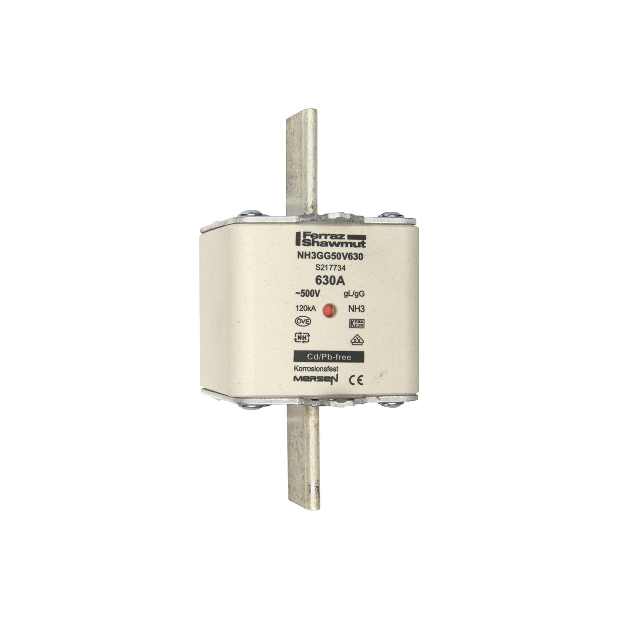 MERSEN Sicherungshalter Mersen NH-Sicherungseinsatz SF Gr.3 gG 630A/500V KM NH3GG50V630