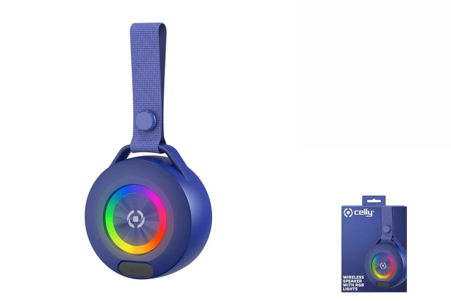 USB-Kabel Celly LIGHTBEATBL Bluetooth Celly Lautsprecher Blau