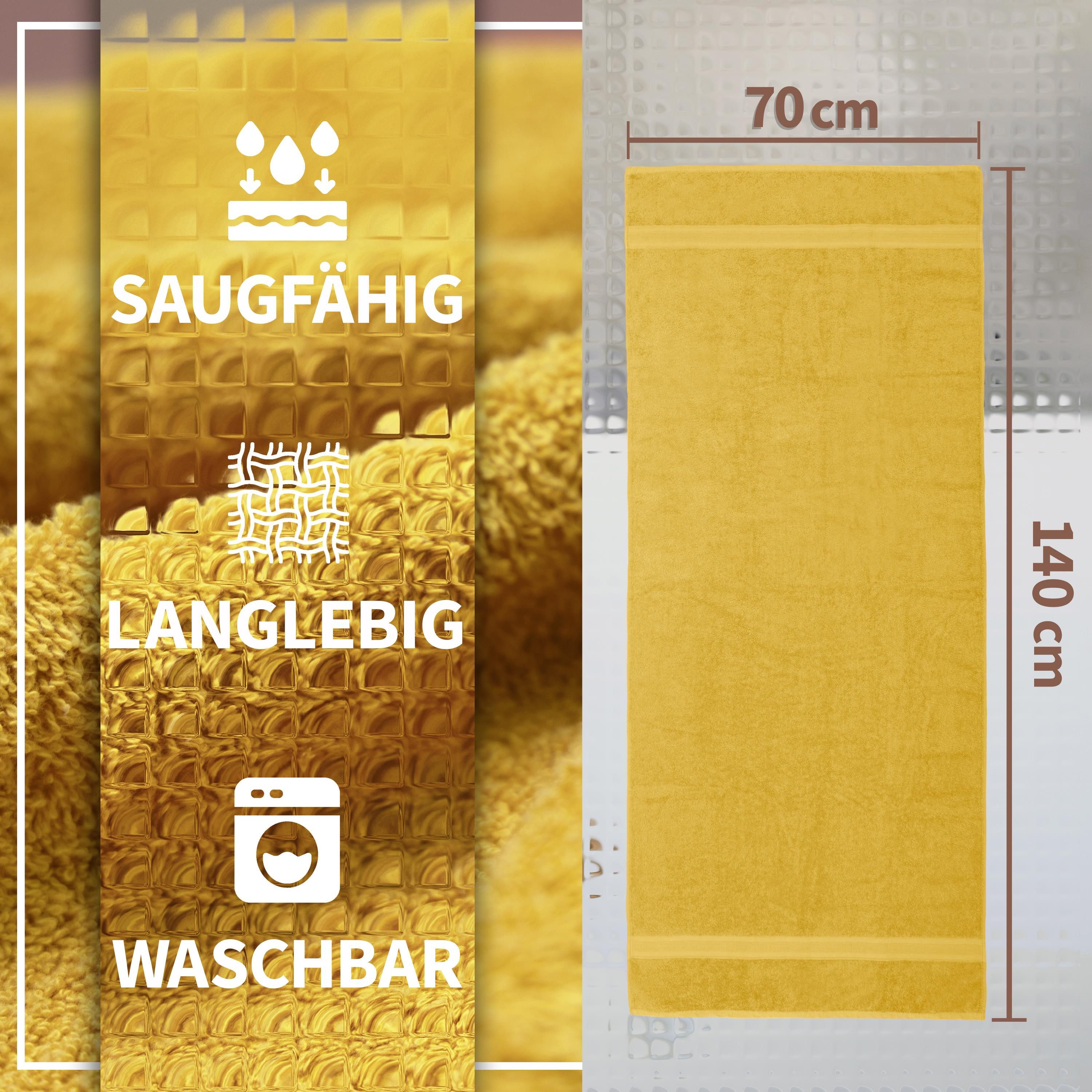 NatureMark Duschtücher 2er-Set Frottier Duschtücher 70x140cm, 100% Baumwoll günstig online kaufen