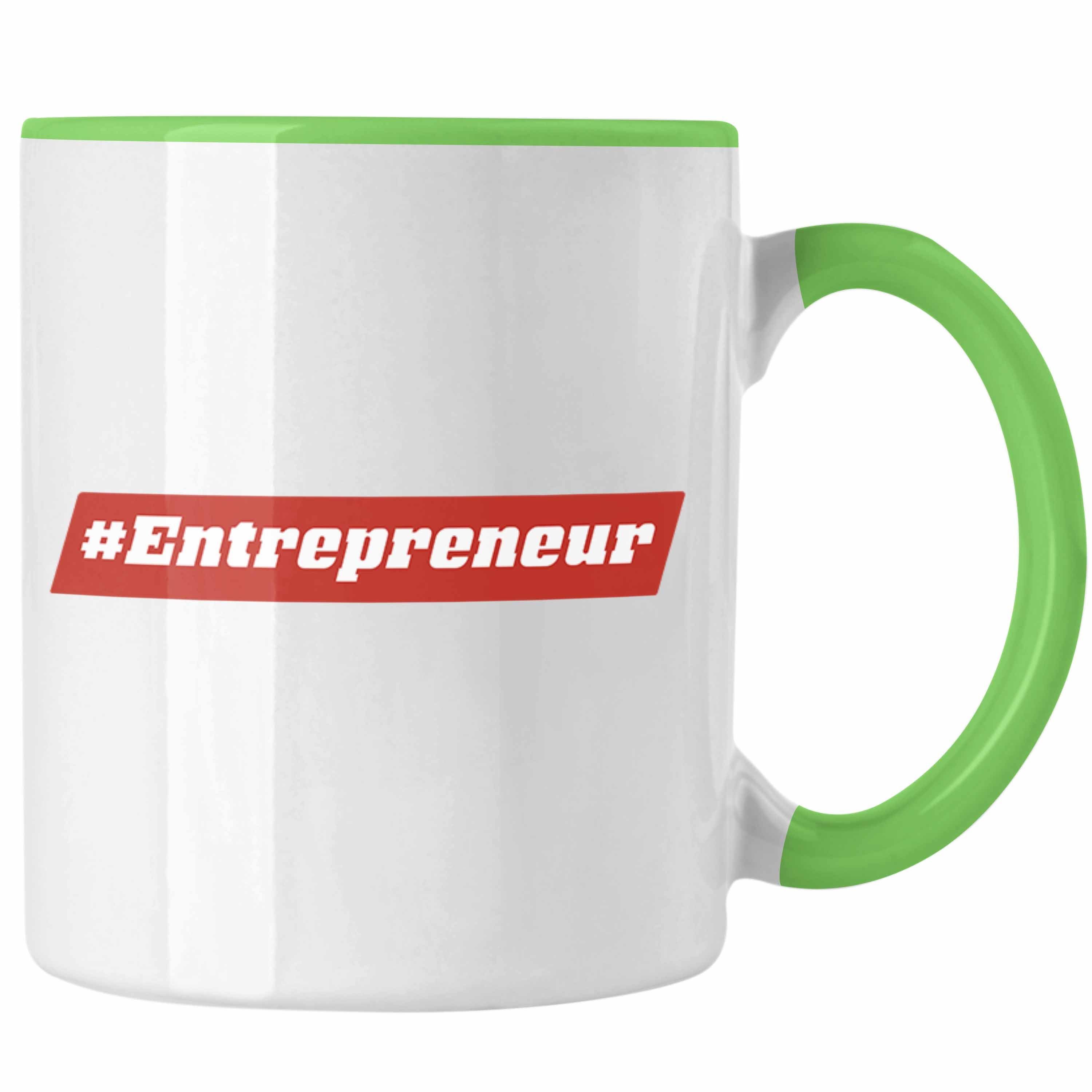 Trendation Tasse Spruch Entrepreneurship - Geschenk Trendation Grün Tasse Entrepreneur Motivation