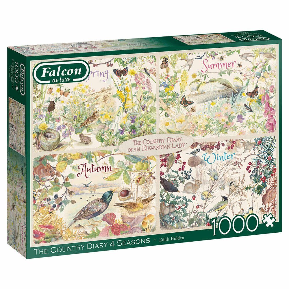 4 Spiele Puzzleteile 1000 Daury Country The Teile, Jumbo Puzzle 1000 Falcon Seasons