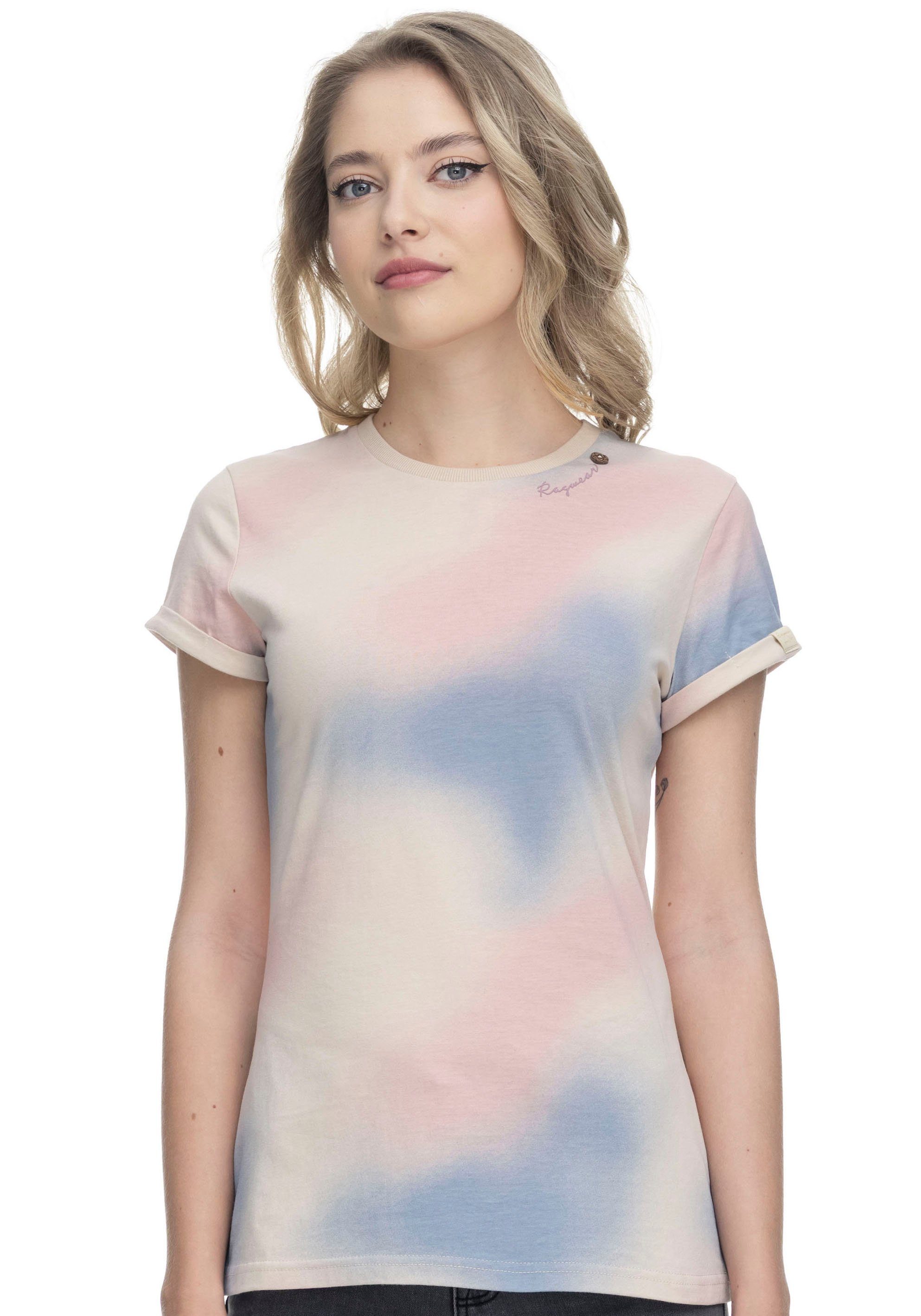 combo OMBRE Batik-Print-Design Ragwear FEYE im T-Shirt 8010 light