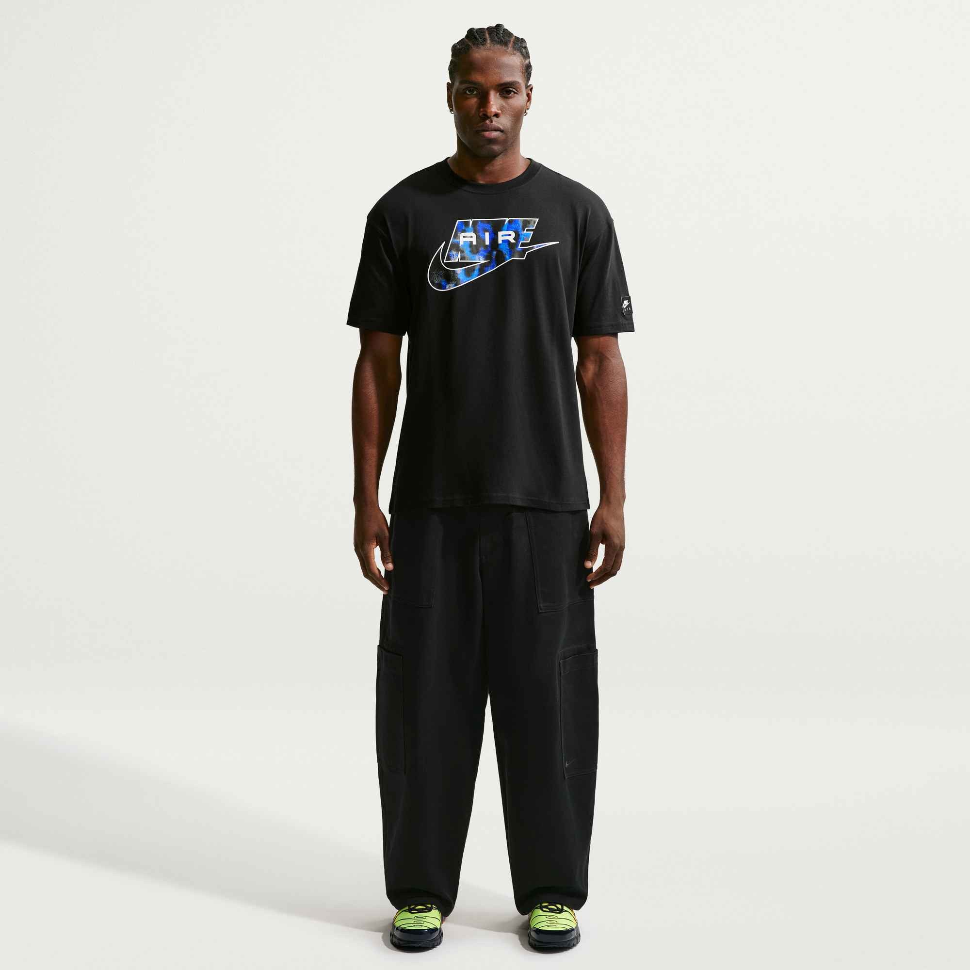 Nike T-Shirt U NSW TEE LSE AIR AOP für sportliche Aktivitäten, kurzärmlig, kragenlos, ohne Verschluss