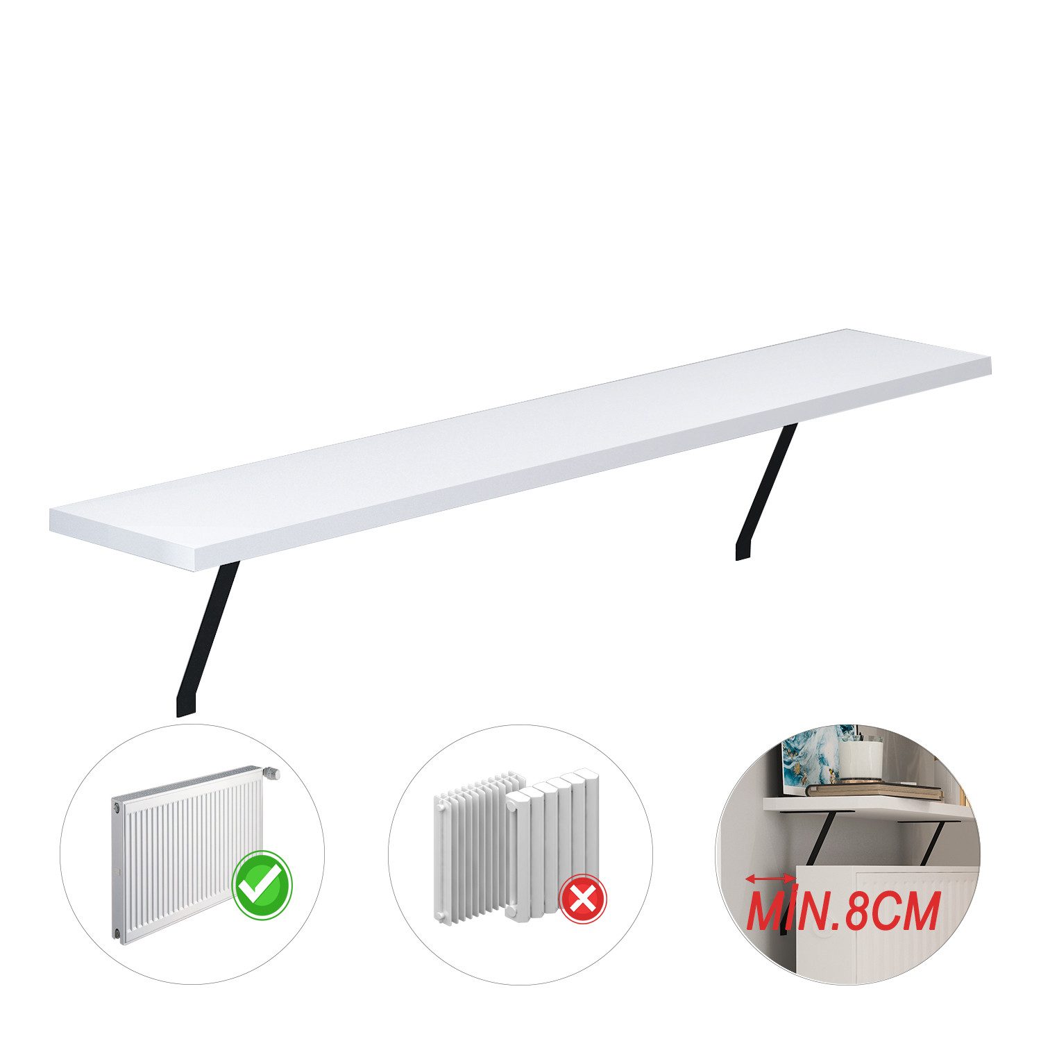 moebel17 Regal Adin, Einzelmöbel 1-tlg., Pflegeleicht, platzsparend, modern günstig online kaufen