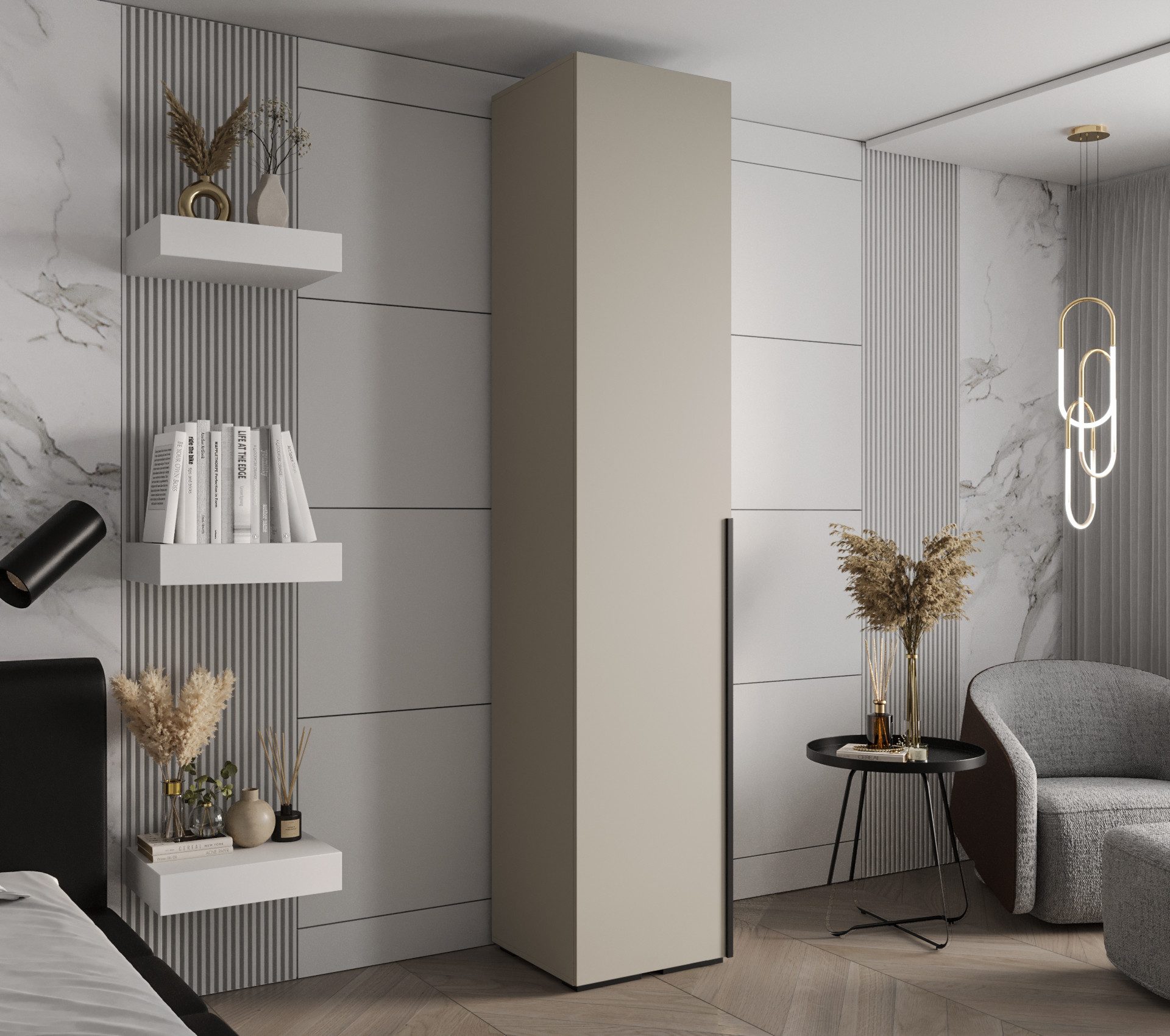 ABIKS MÖBEL Drehtürenschrank INOVA 1 Schlafzimmerschrank mit Kleiderstange günstig online kaufen