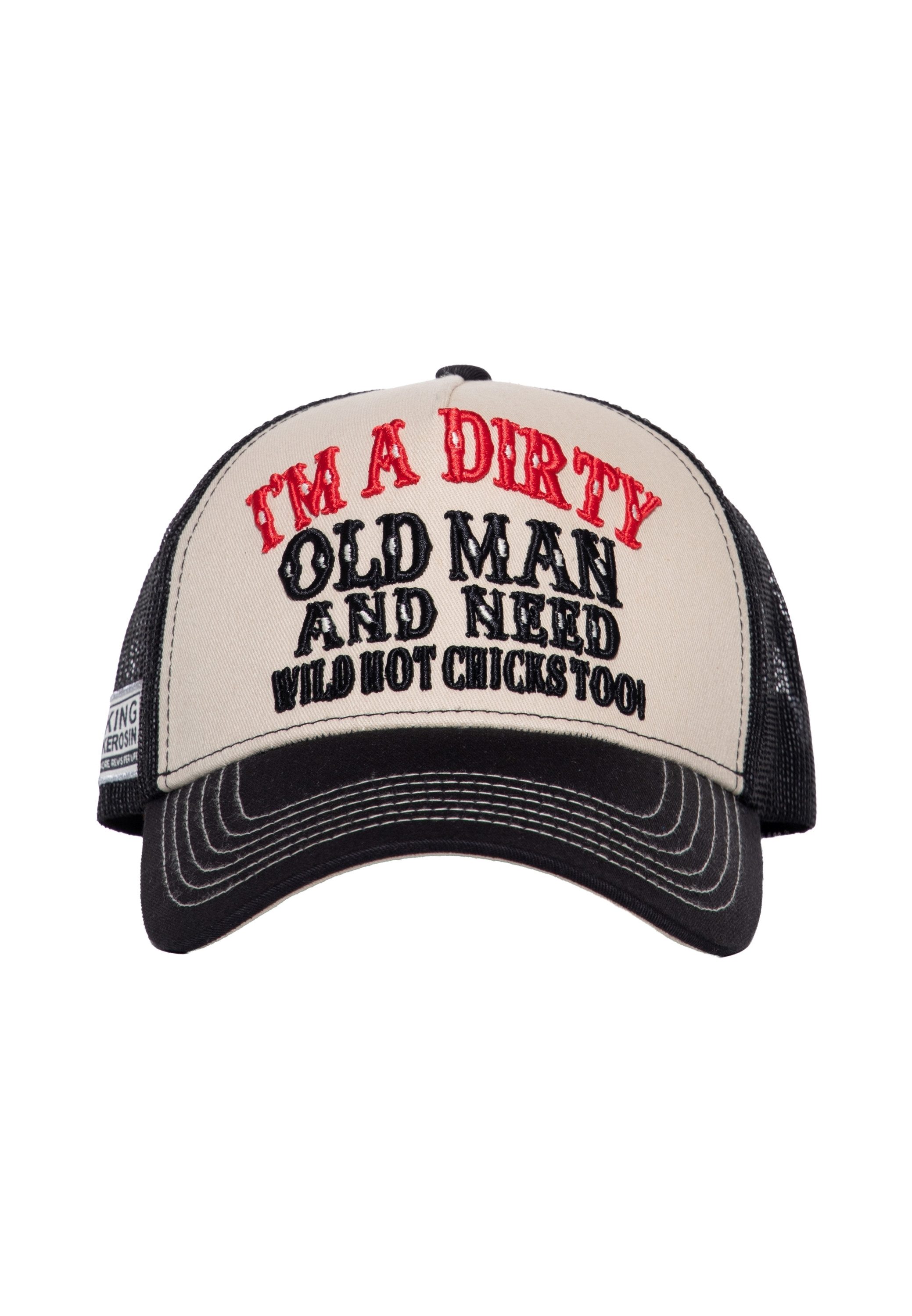 KingKerosin Trucker Cap Dirty Old Man (1-St) mit Statement-Stickerei