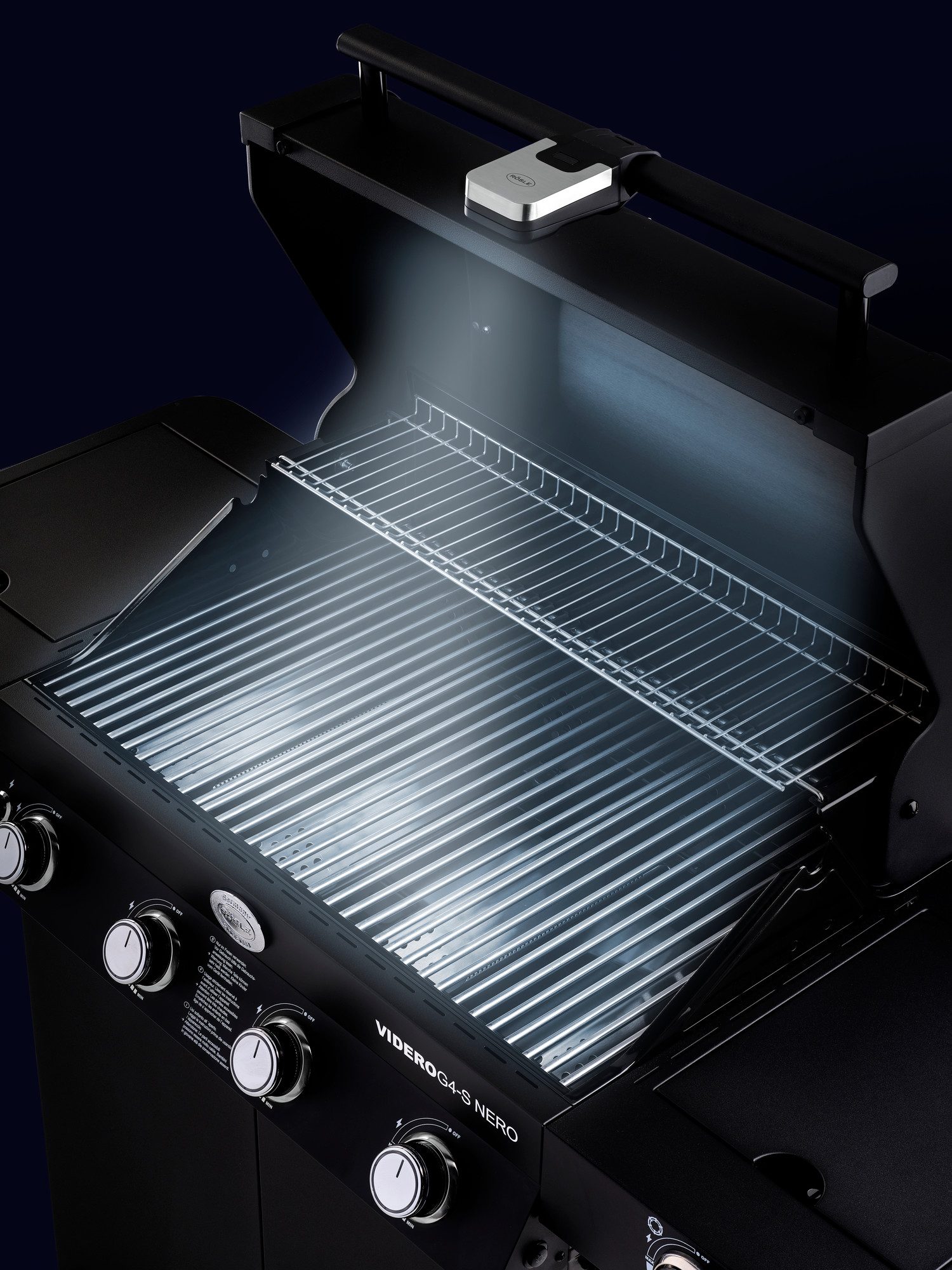 RÖSLE Handleuchte Universal BBQ LED Griffleuchte, zum Ausleuchten des Grillbereichs