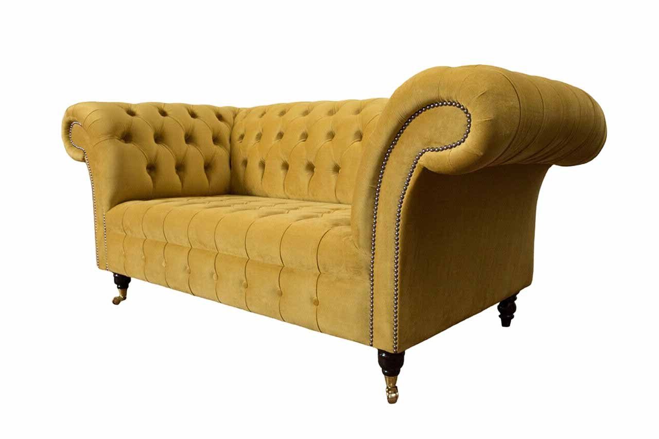 JVmoebel Chesterfield-Sofa, Sofa 2 Sitzer Chesterfield Wohnzimmer Klassisch Design Sofas