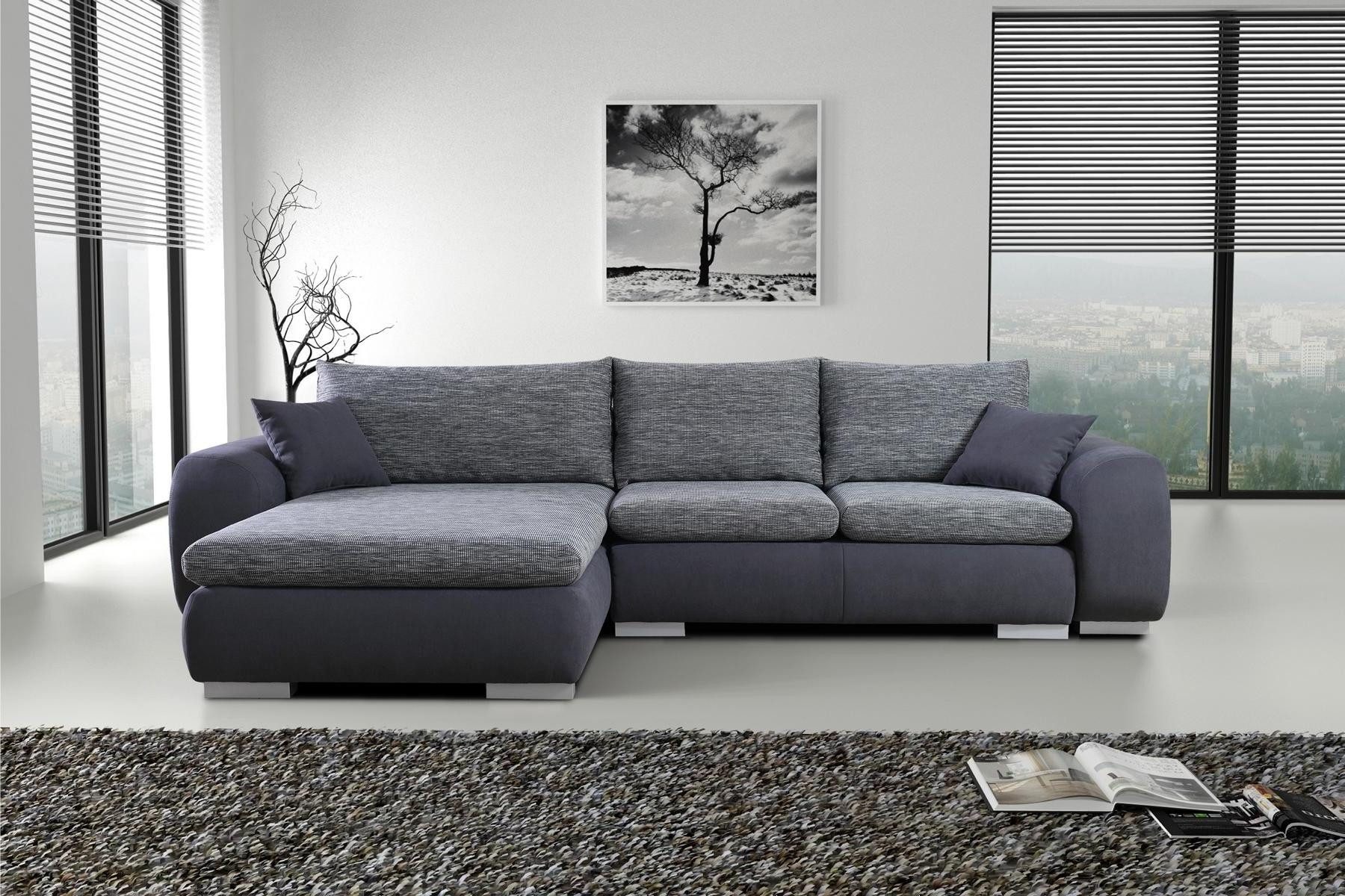Xlmoebel Ecksofa Schlafsofa in Grau mit Bettfunktion und modernem Design, Hergestellt in Europa