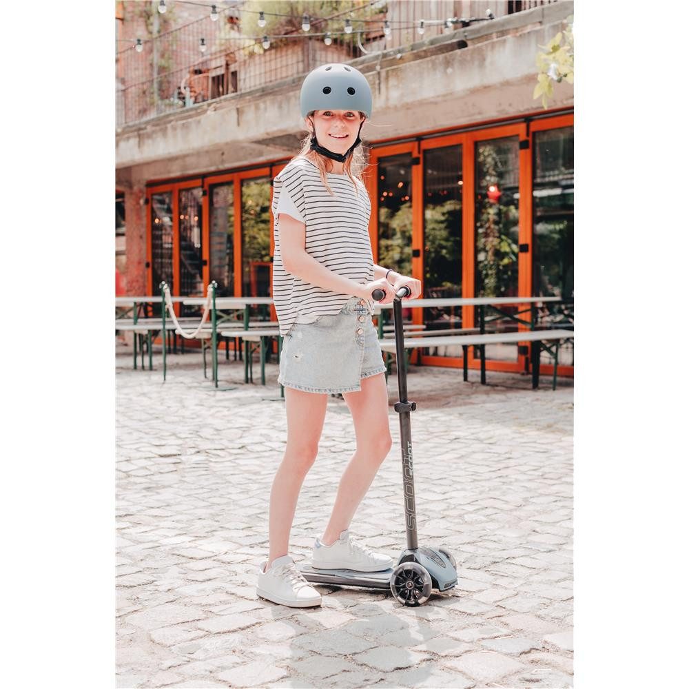 Scoot and Ride Dreiradscooter Scooter Highwaykick 5, Kinderroller ab 5 Jahren in Dunkelblau – Bild 4 von 4
