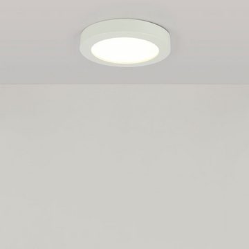 etc-shop LED Deckenleuchte, LED-Leuchtmittel fest verbaut, Warmweiß, LED Decken Lampe Aufbau Panel Wohn Schlaf Zimmer Beleuchtung Dielen