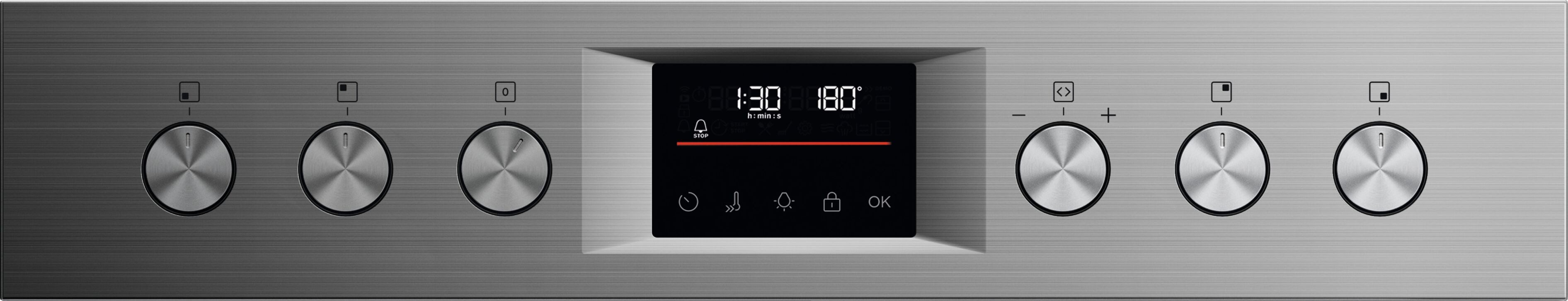 AEG Elektro-Herd-Set Serie 5000 HH25HSPM, Pyrolyse-Selbstreinigung, Heißluft: Gleichmäßiges Garen auf 3 Ebenen: ideal für Mehrblech‑Backen