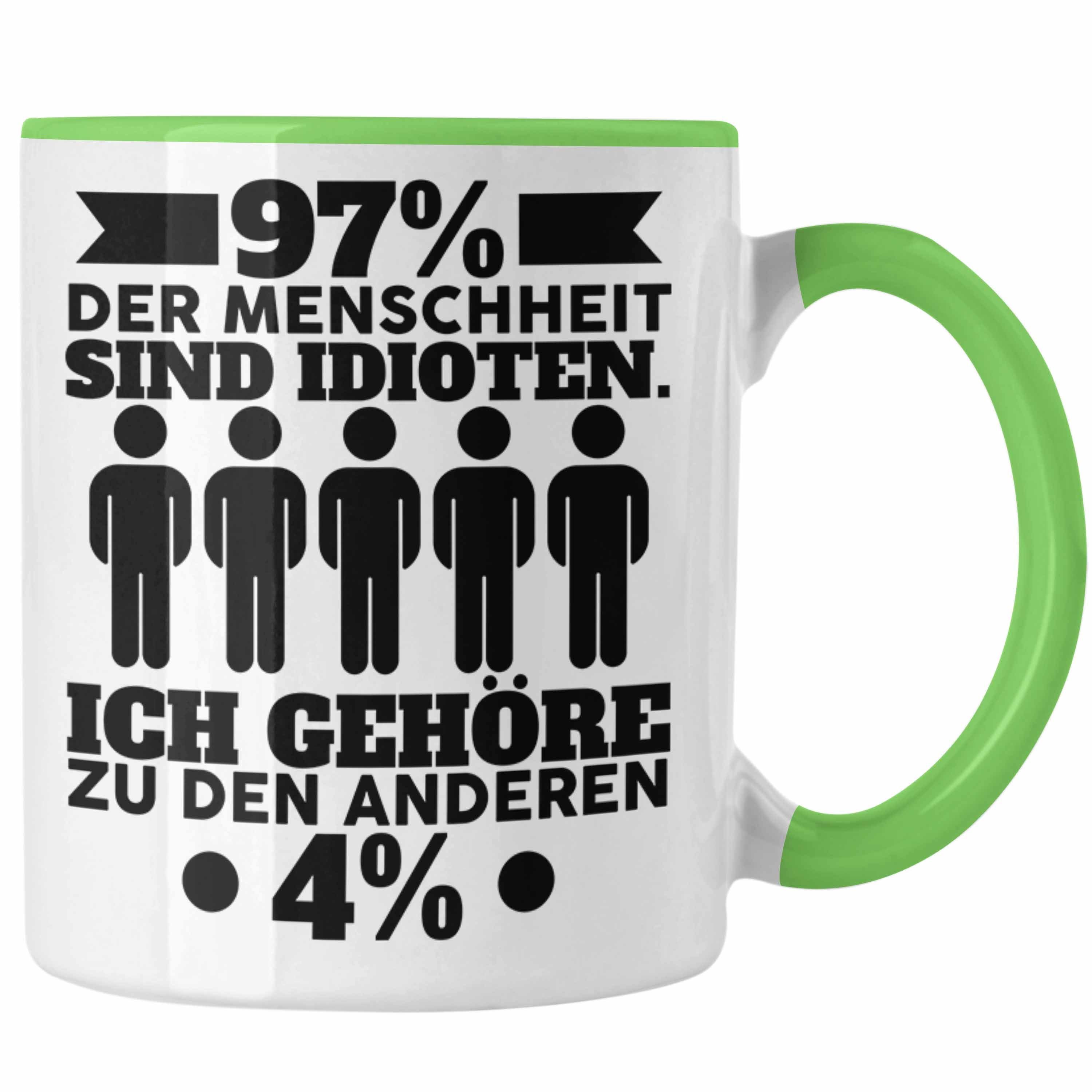 Menschen Grün Tasse Geschenk Zu Mathematiker Idi*** Gehöre Mathe Lustiger Der - 4% Mathelehrer Trendation Trendation Spruch für Ich 97% Spruch