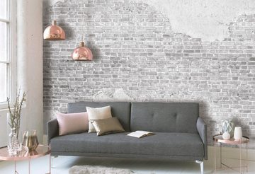 living walls Fototapete Designwalls Old Brick Wall, glatt, (5 St), Vlies, Wand, Schräge, Decke
