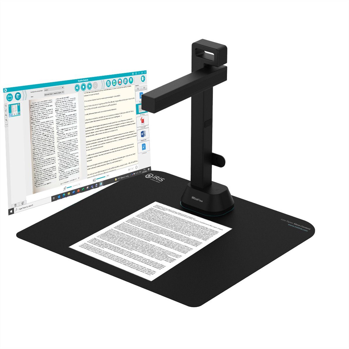 Iris by Canon IRIScan Desk 6 Pro Dyslexic A3 Dokumentenscanner Scanner, (Mobiler Desktop-Kamerascanner, 462992)