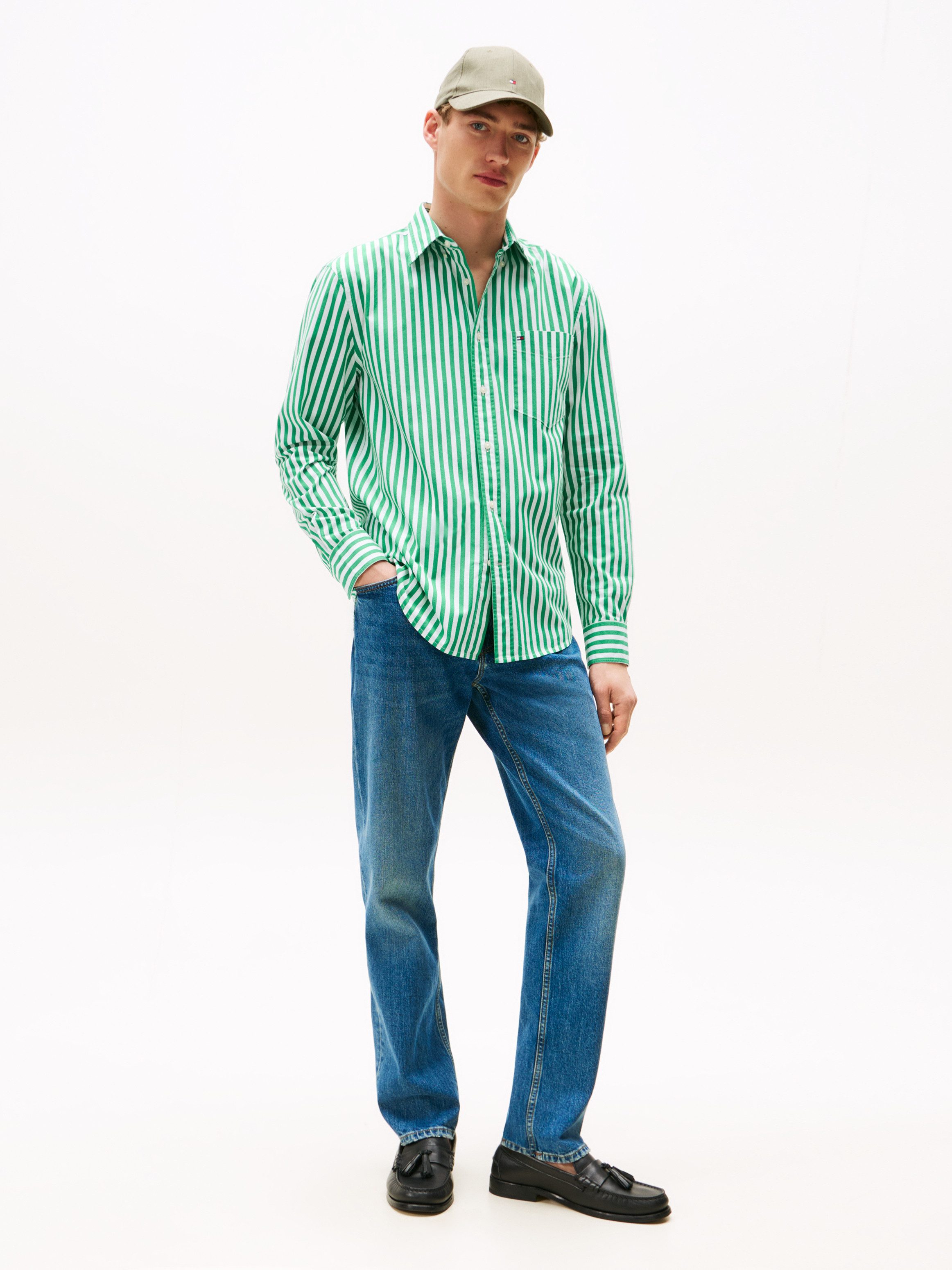 Tommy Hilfiger Langarmhemd FLEX POPLIN BOLD STRIPE SHIRT günstig online kaufen