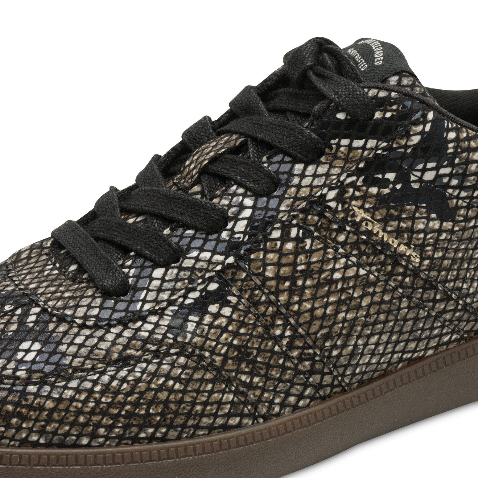 Tamaris Sneaker, Freizeitschuh, Halbschuh, Schnürschuh mit gepolstertem Schaftrand