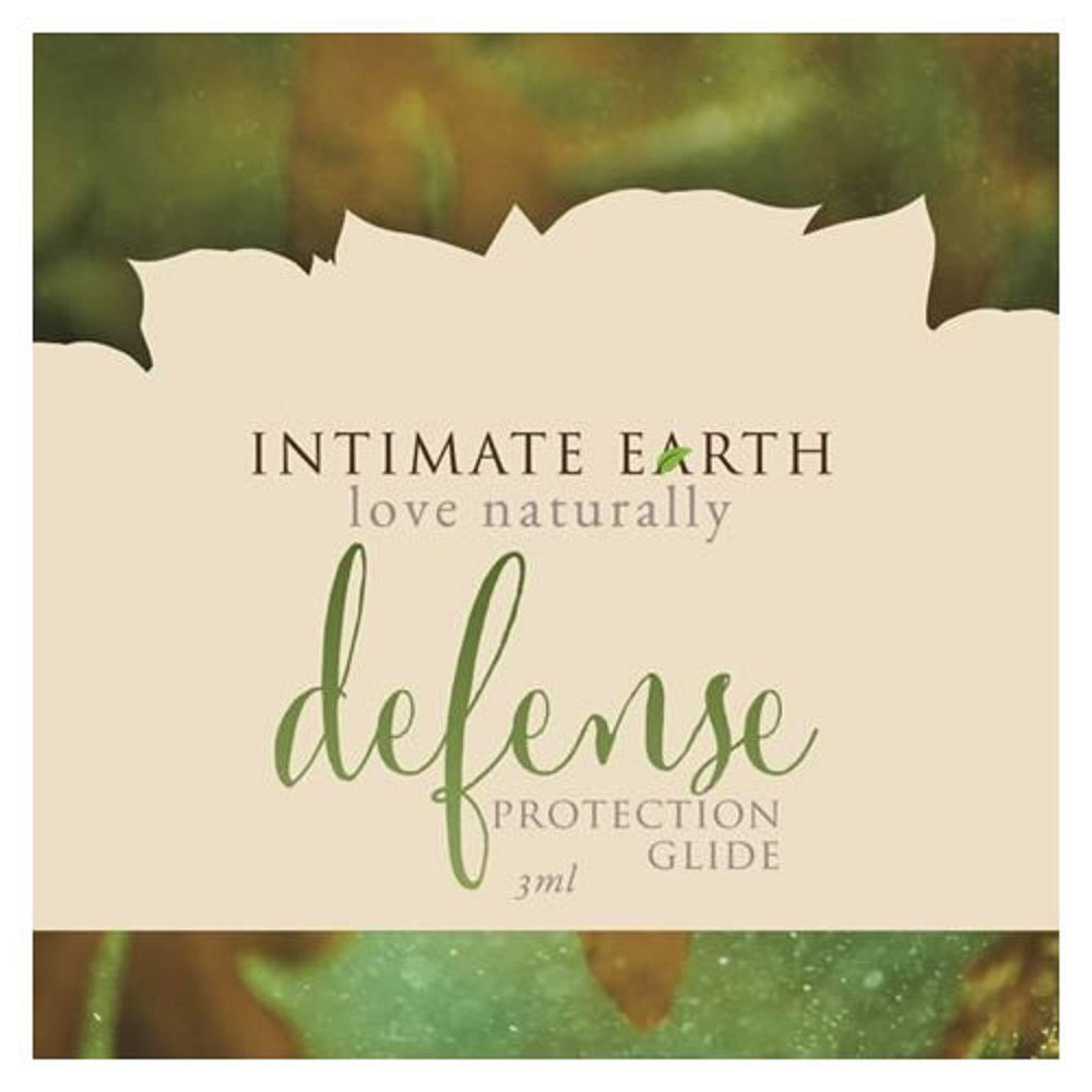Intimate Earth Gleitgel Defense (mit Guavenrinde und Algen-Extrakt), Sachet mit 3ml, veganes und biologisches Gleitgel - anti-bakteriell