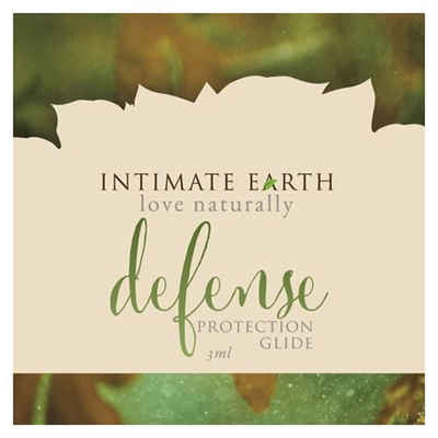 Intimate Earth Gleitgel Defense (mit Guavenrinde und Algen-Extrakt), Sachet mit 3ml, 1-tlg., veganes und biologisches Gleitgel - anti-bakteriell