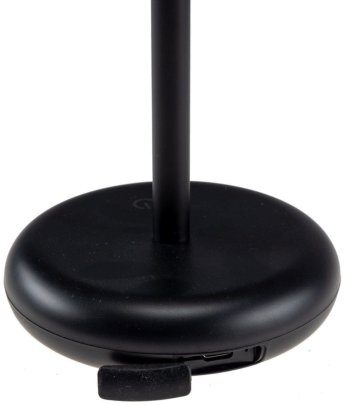 ChiliTec Tischleuchte LED Akku-Tischleuchte Foco Luz, 2900K, IP44, dimmbar, 26cm, schwarz