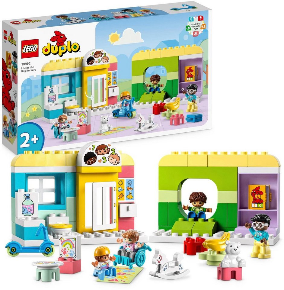 LEGO® Konstruktionsspielsteine Spielspaß in der Kita (10992), LEGO® DUPLO,  (67 St), Made in Europe, Spielzeug-Kita, die Kindern ab 2 Jahren Zahlen und  Farben beibringt