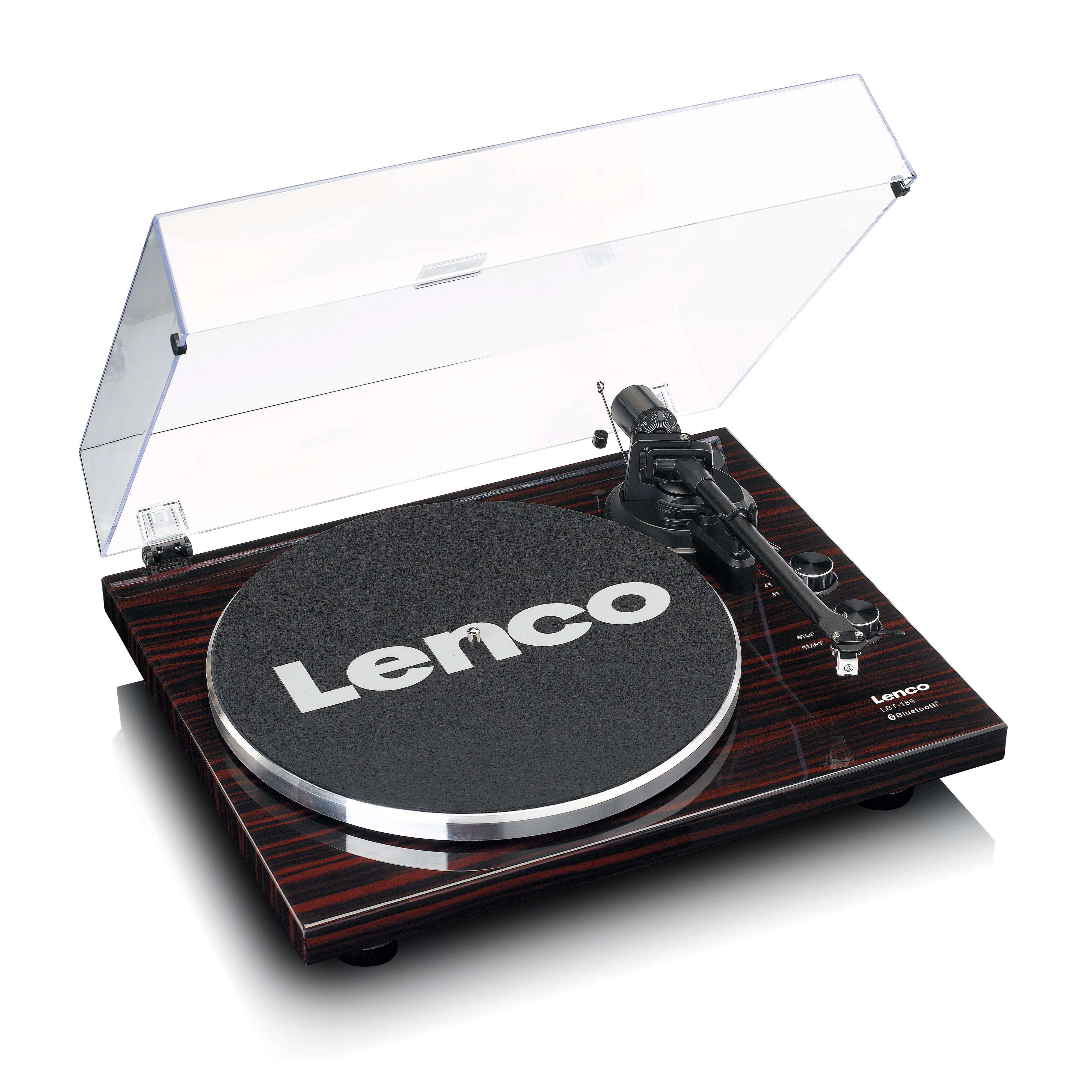 für PC-Verbindung zur Vinyl Umwandlung in Plattenspieler LBT-189WA USB-Anschluss Bluetooh), MP3 Lenco von (Riemenantrieb,