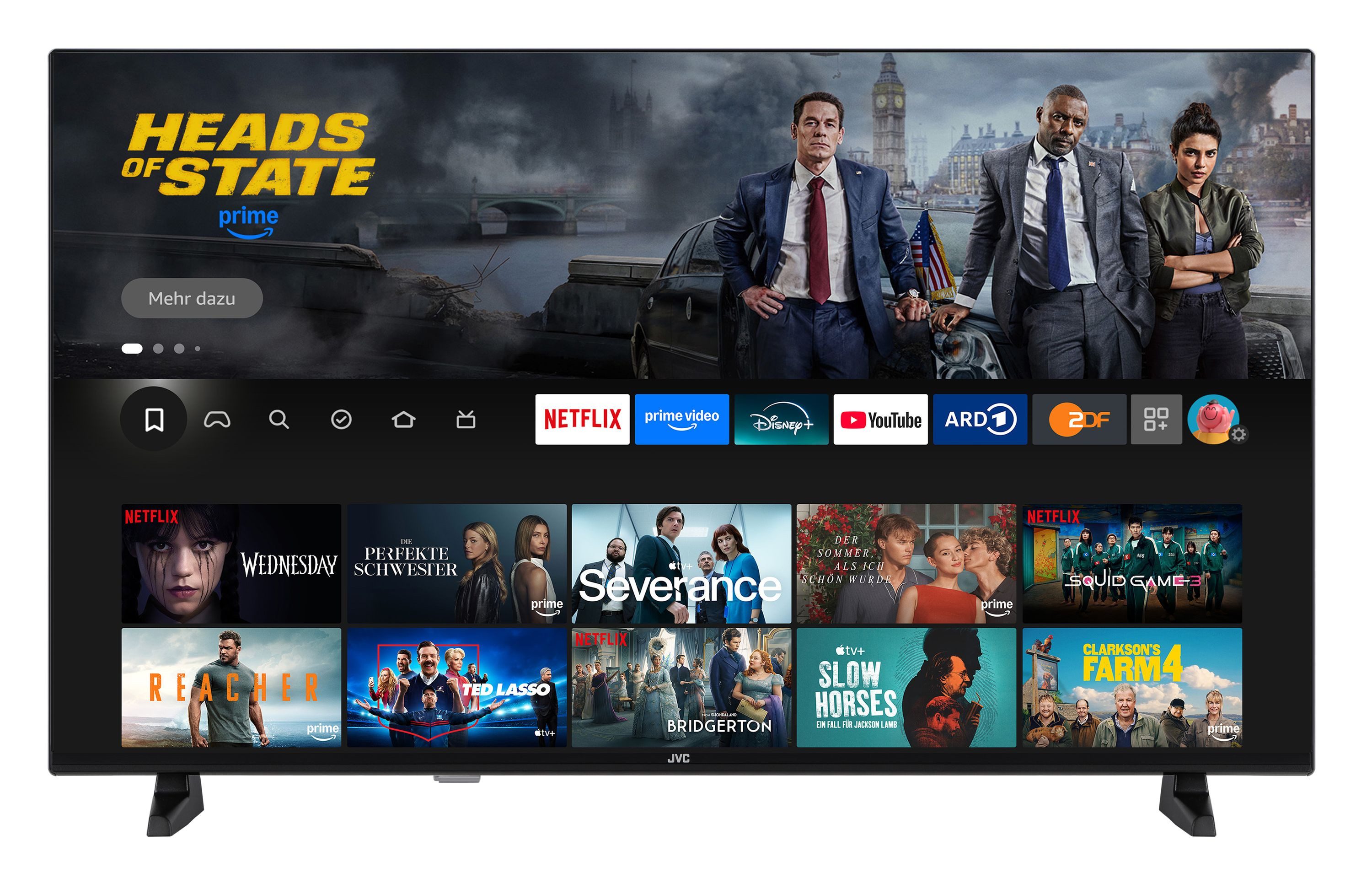 JVC LT-40VRF3555 LCD-LED Fernseher (100 cm/40 Zoll, Full HD, Fire TV, Fire TV / Smart TV, HDR, Alexa Built-In, Triple-Tuner)