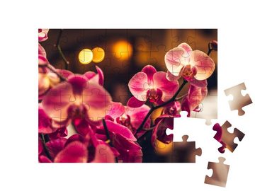 puzzleYOU Puzzle Purpurfarbene Orchidee, 48 Puzzleteile, puzzleYOU-Kollektionen Flora, Blumen, Pflanzen, Blumen & Pflanzen