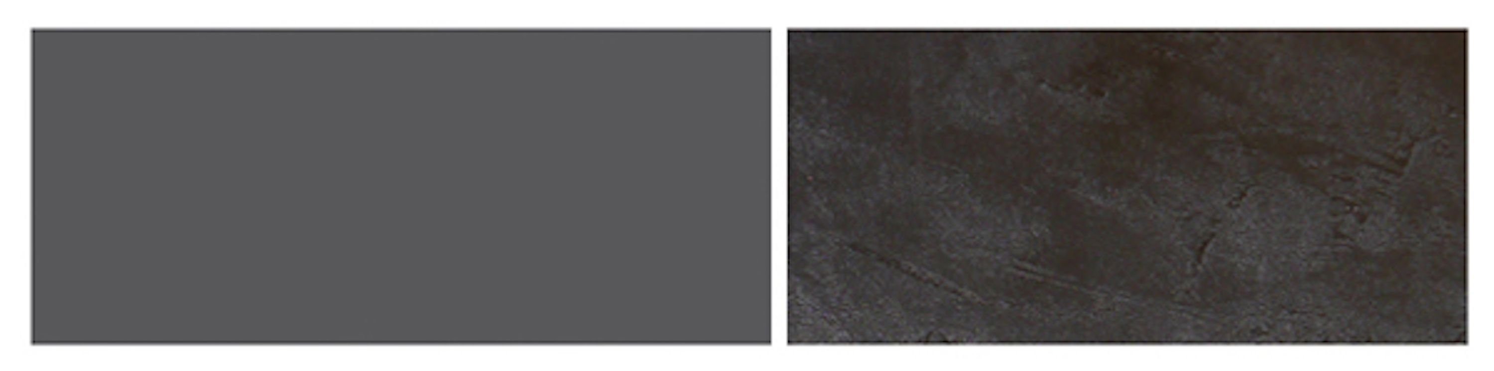 Front- Feldmann-Wohnen 45cm Malmo, black ares und vollintegriert wählbar Sockelblende Sockelfarbe