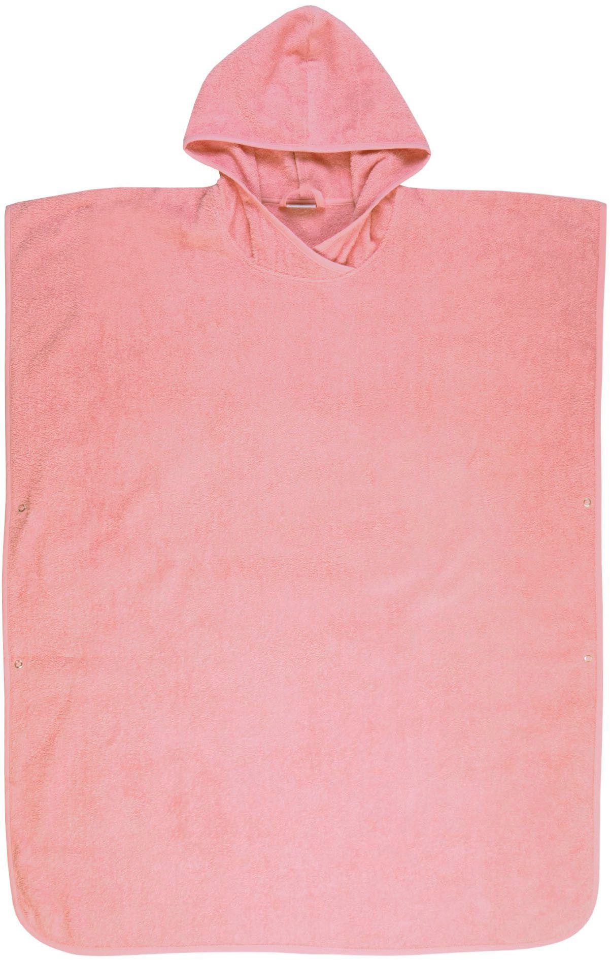 Wörner Badeponcho Badeponcho Uni, Baumwolle, Kapuze, maschinenwaschbar, tro günstig online kaufen