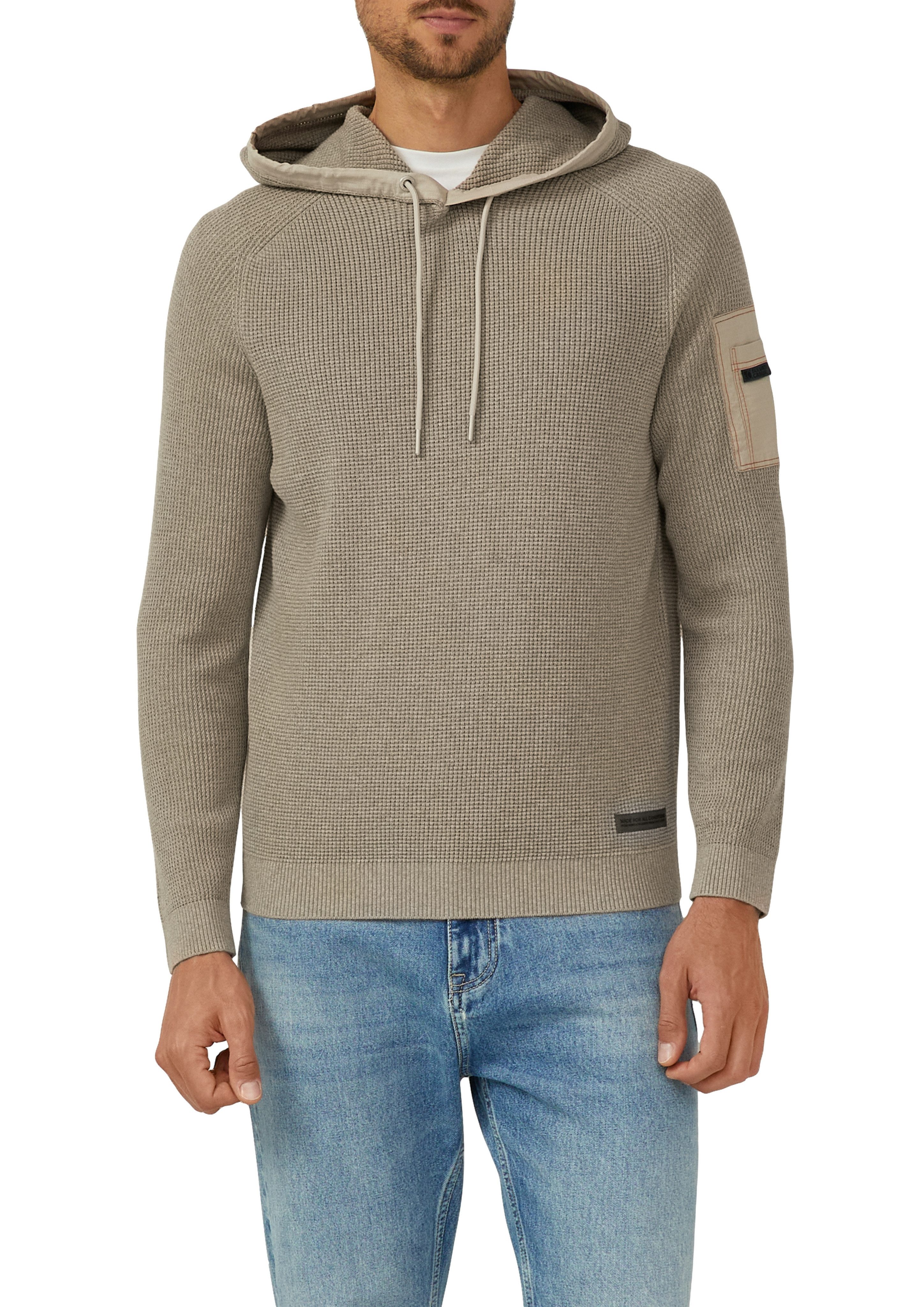 s.Oliver Strickpullover mit Kapuze und Kordelzug günstig online kaufen